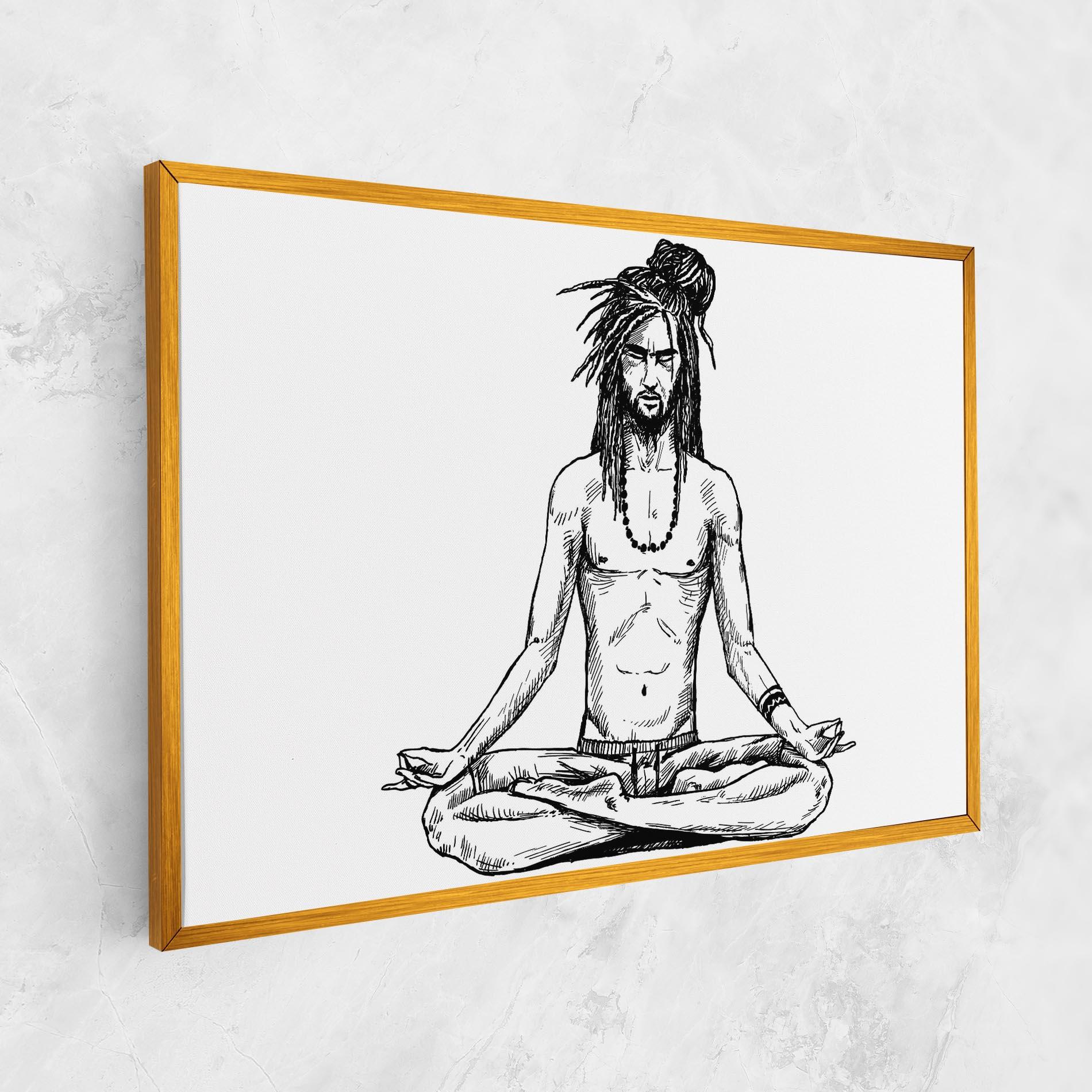 Leinwandbild Focused Meditation mockup 1
