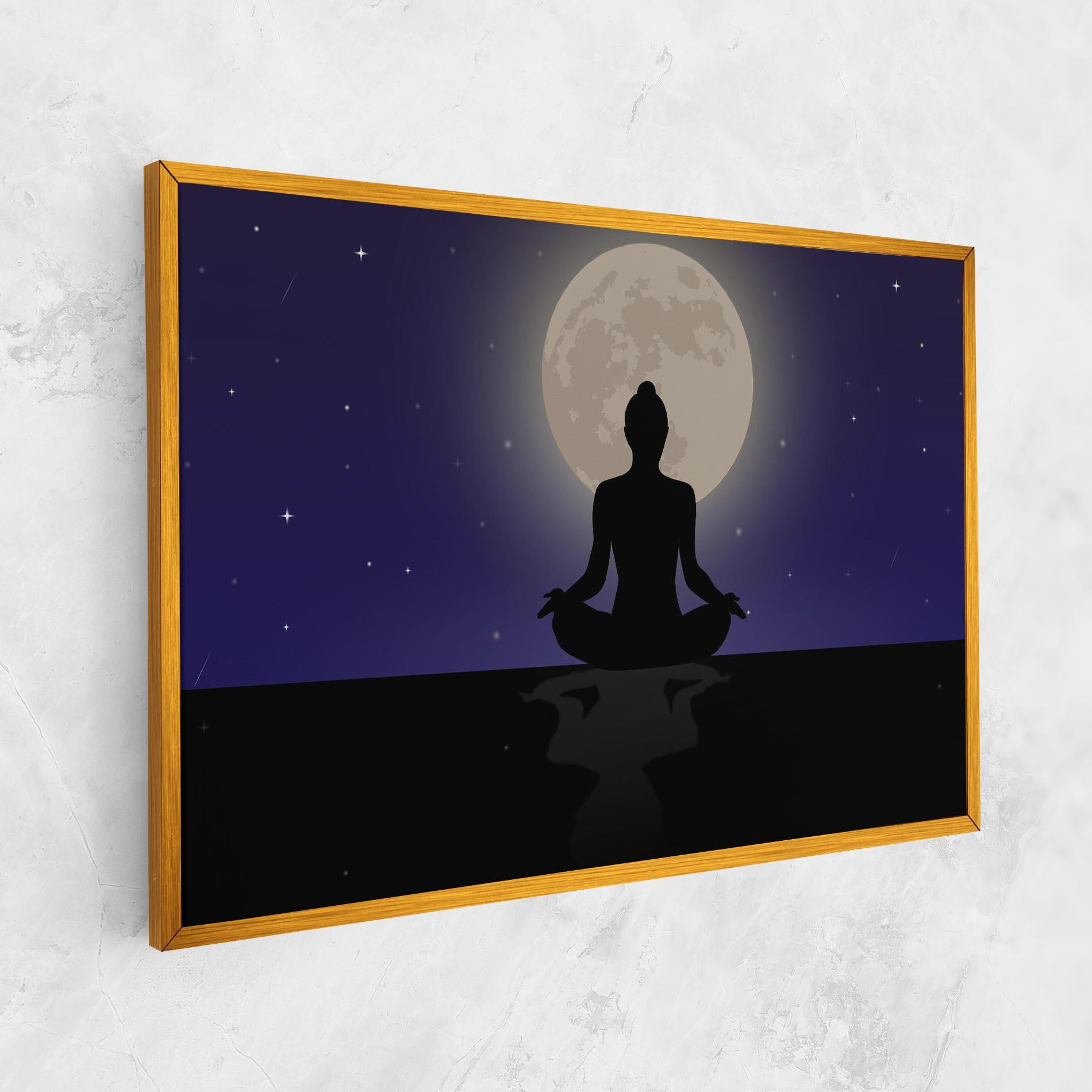 Leinwandbild Full Moon Yoga mockup 1