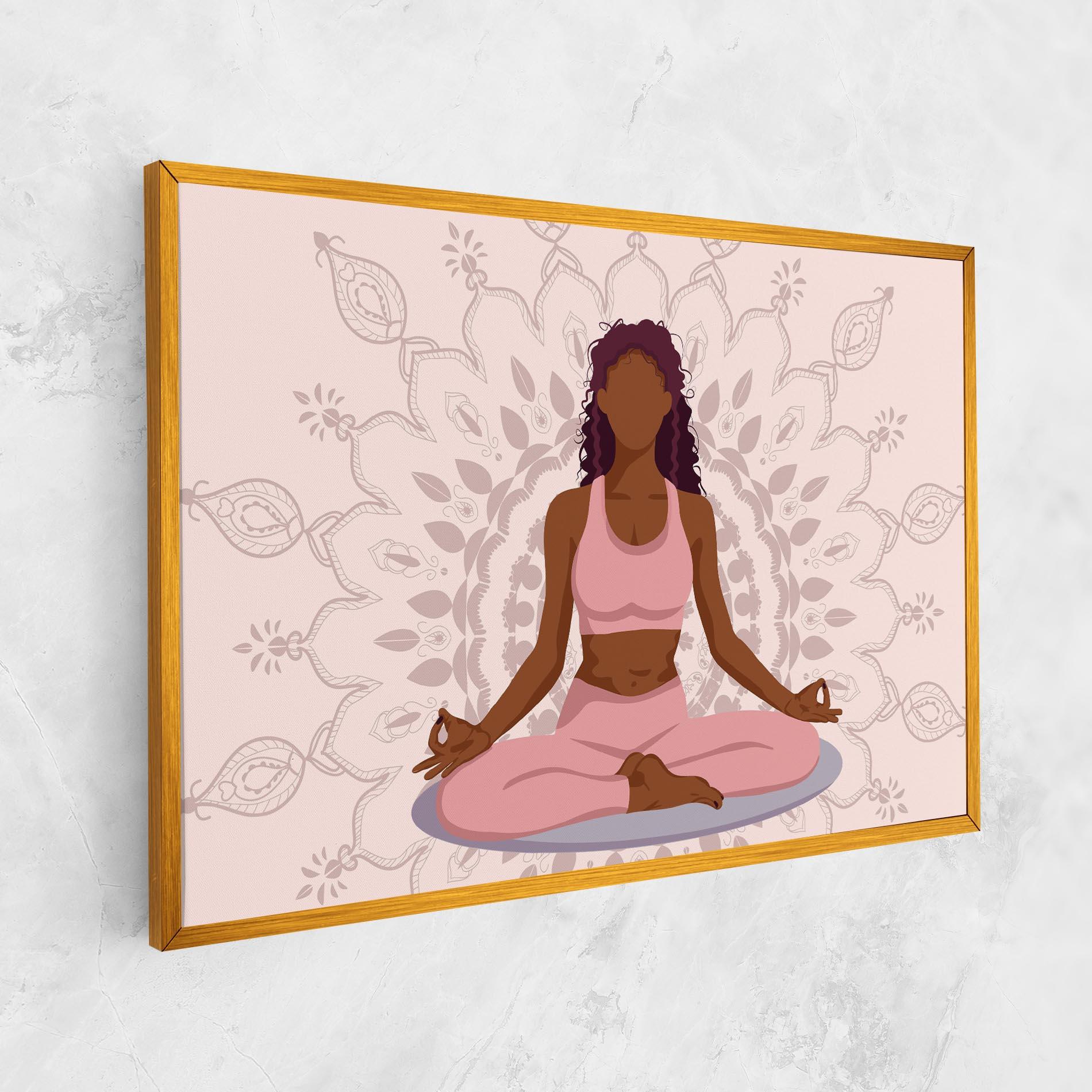 Leinwandbild Lotus Position mockup 1