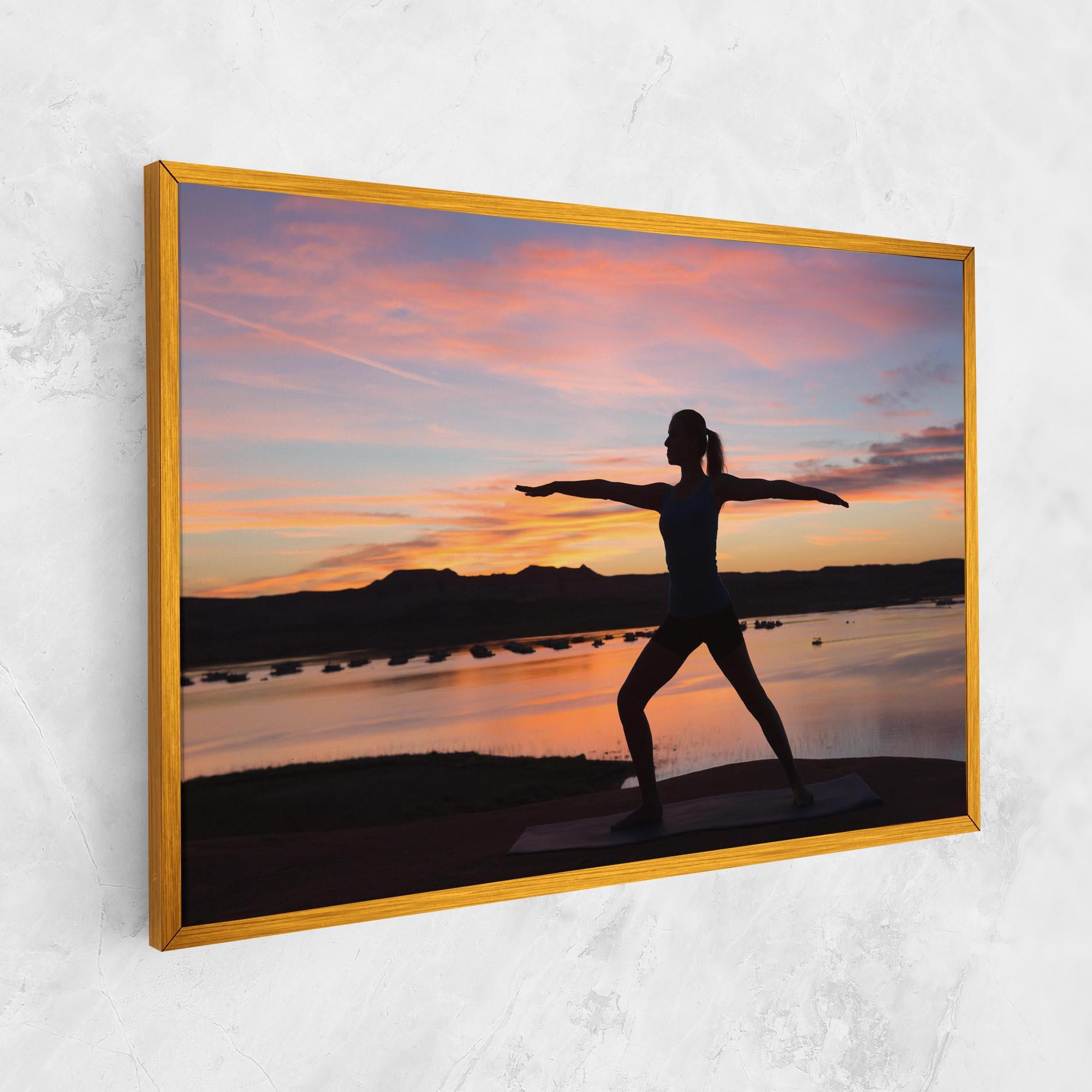 Leinwandbild Morning Yoga mockup 1