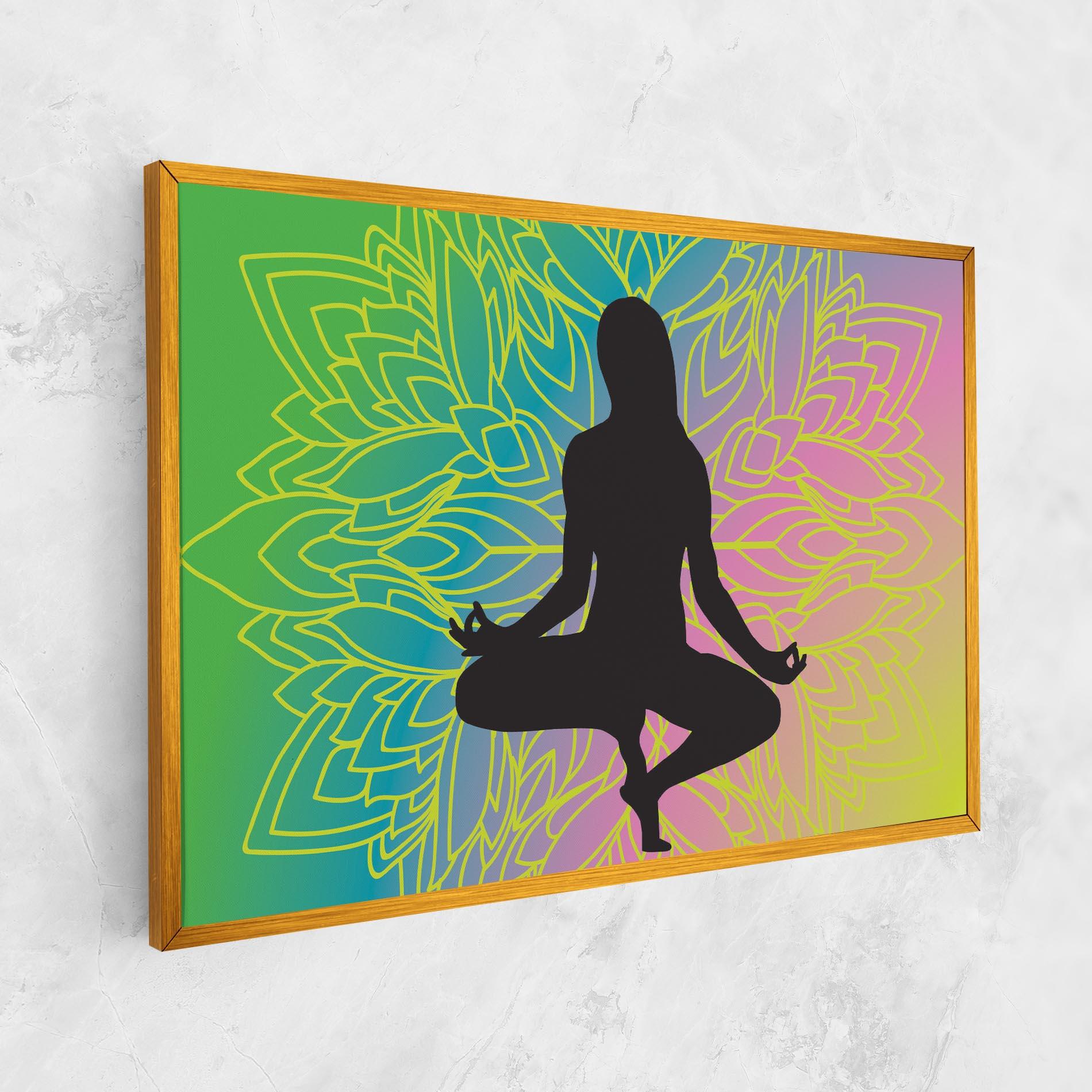 Leinwandbild Peace Yoga 01 mockup 1