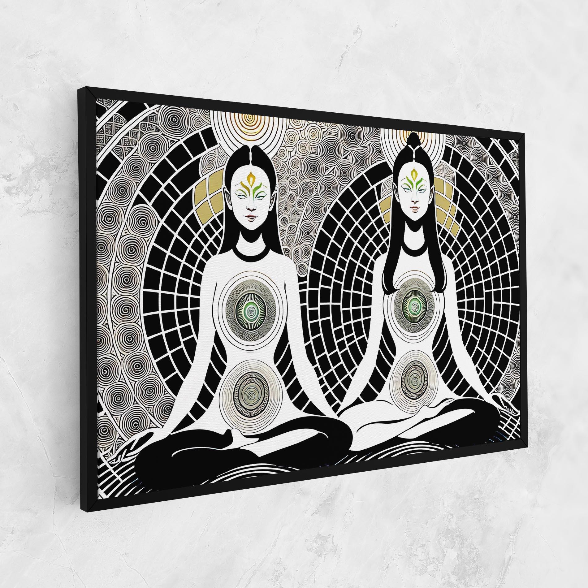 Leinwandbild Clolorful Meditation mockup 1