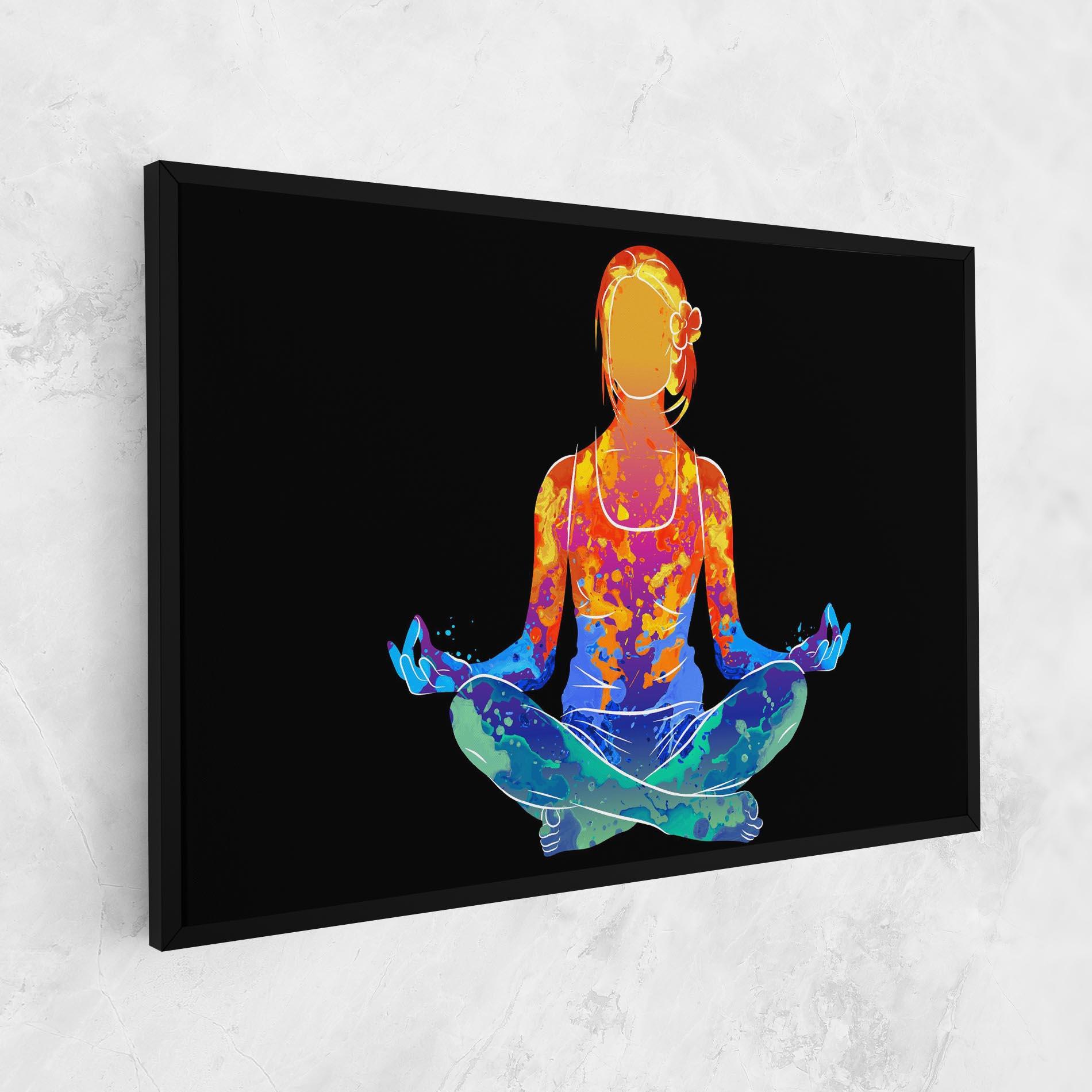 Leinwandbild Colorful Meditation mockup 1