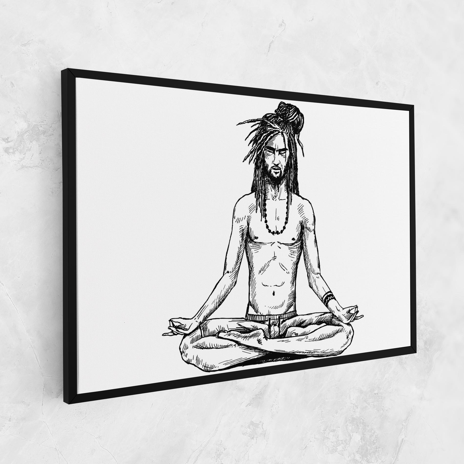 Leinwandbild Focused Meditation mockup 1