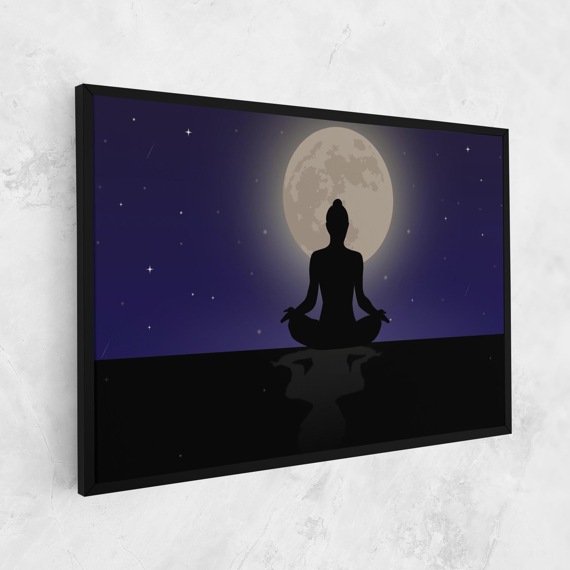 Leinwandbild Full Moon Yoga mockup 1