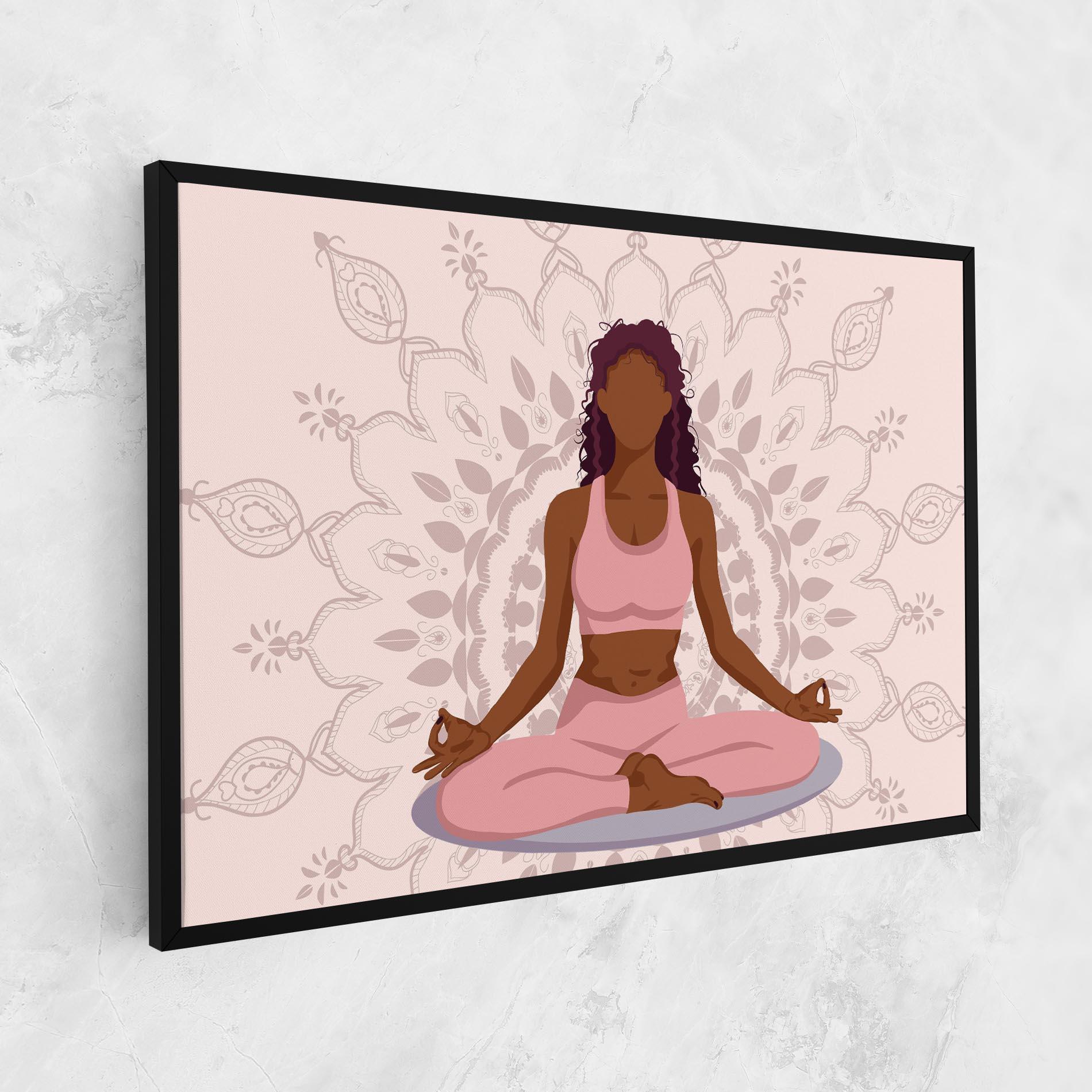 Leinwandbild Lotus Position mockup 1