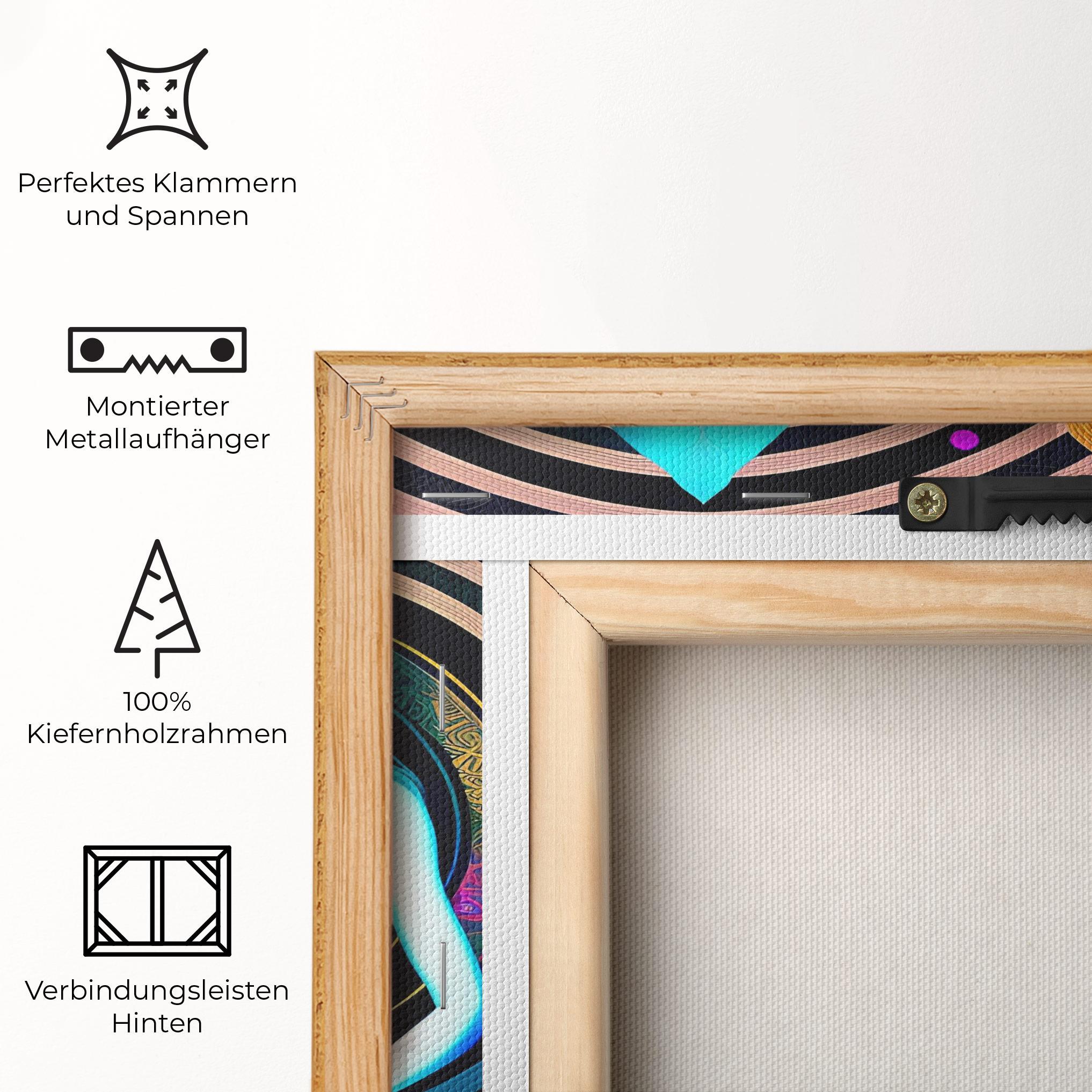 Leinwandbild Clolorful Illustrations mockup 5