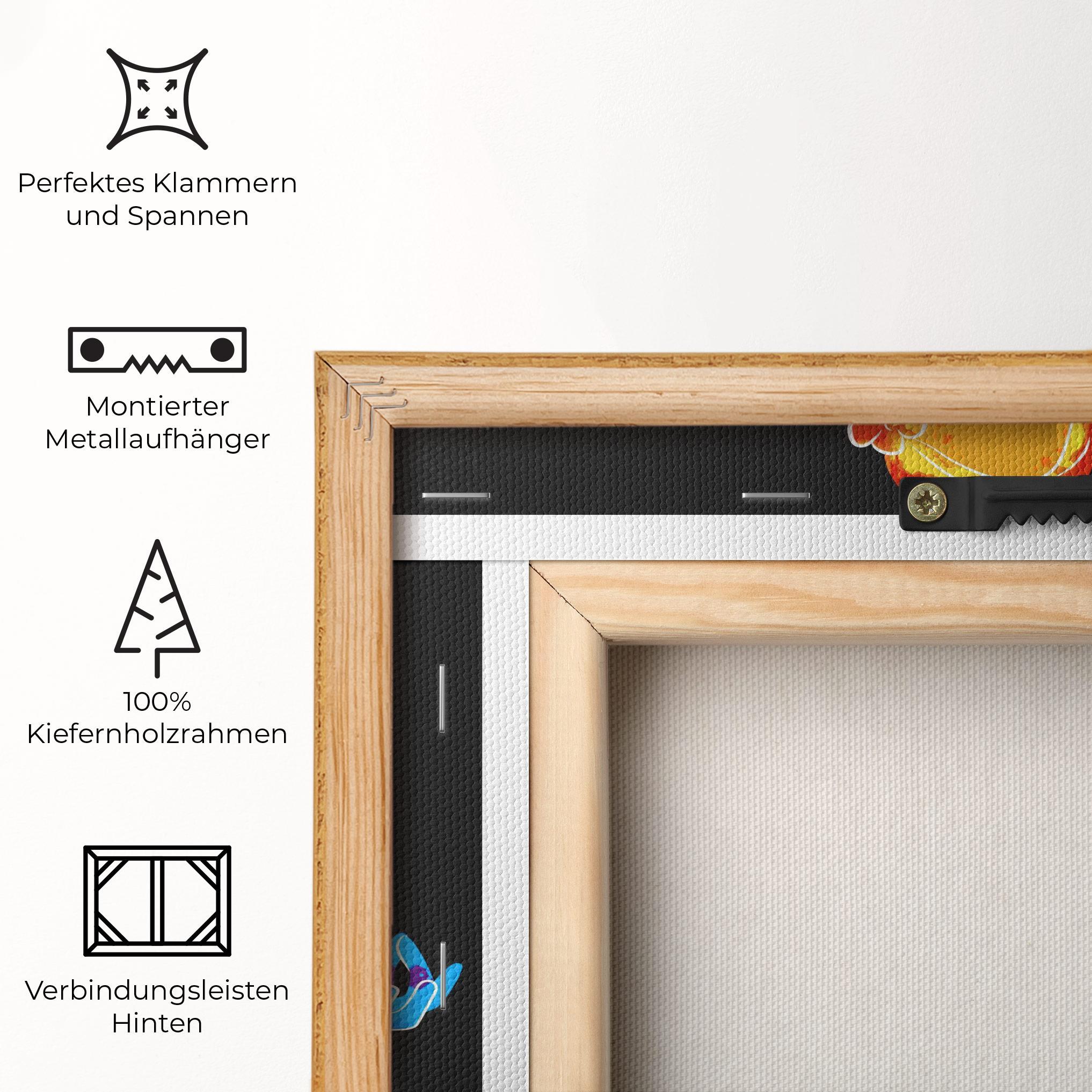 Leinwandbild Colorful Meditation mockup 5