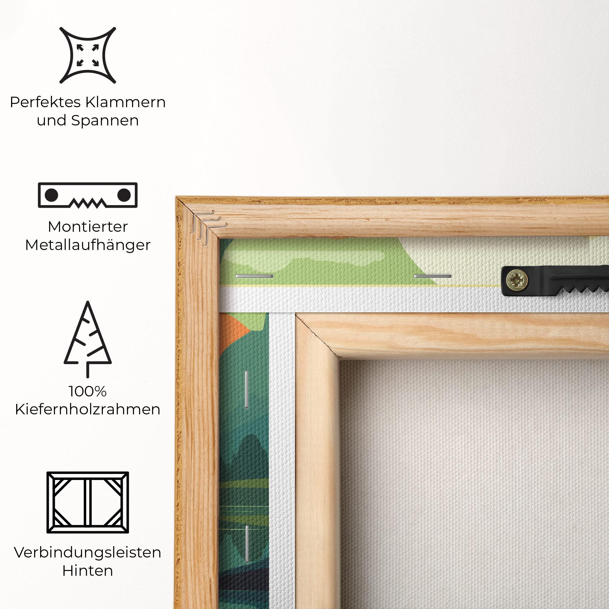 Leinwandbild Forest Yoga mockup 5