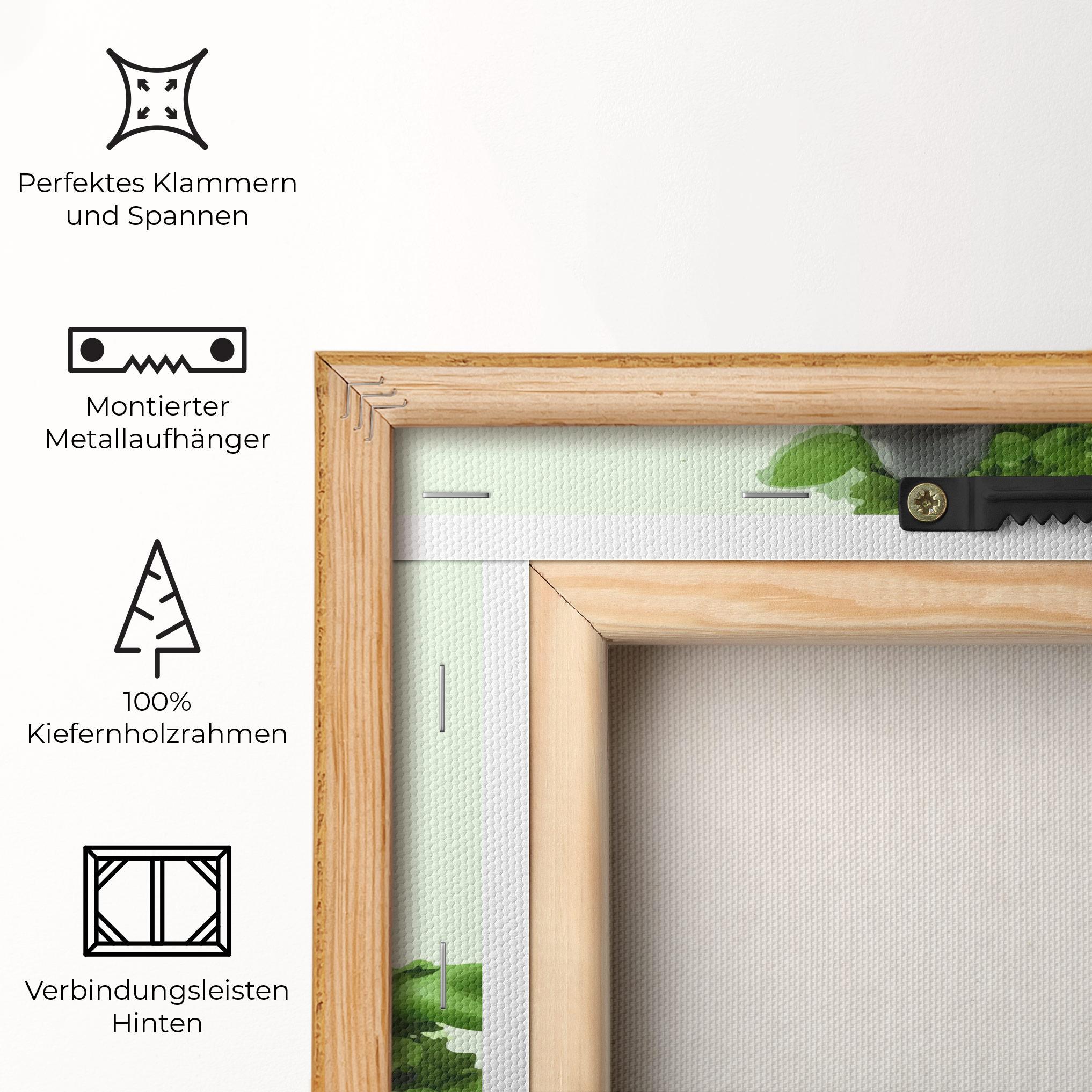 Leinwandbild Nature Yoga mockup 5