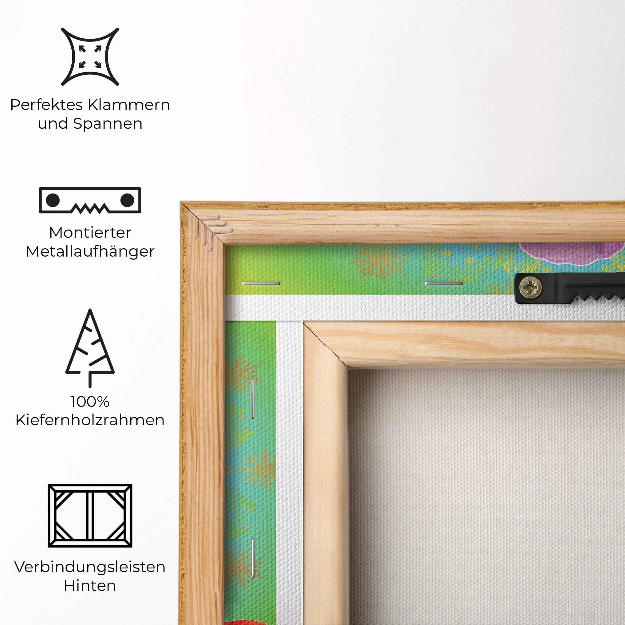 Leinwandbild Rainbow Yoga mockup 5