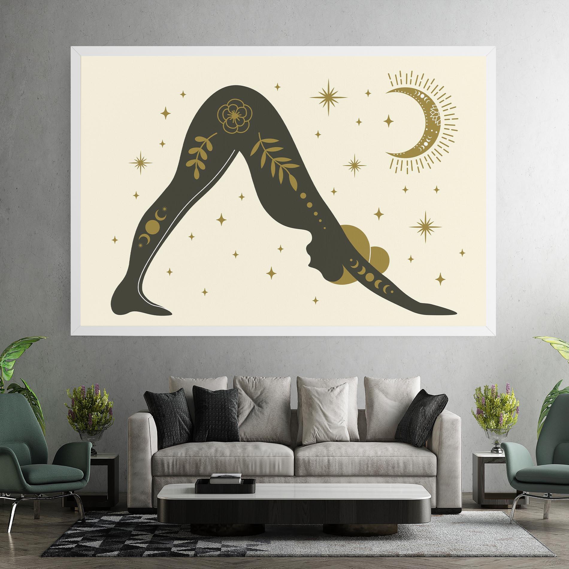 Leinwandbild Adho Mukha mockup 7