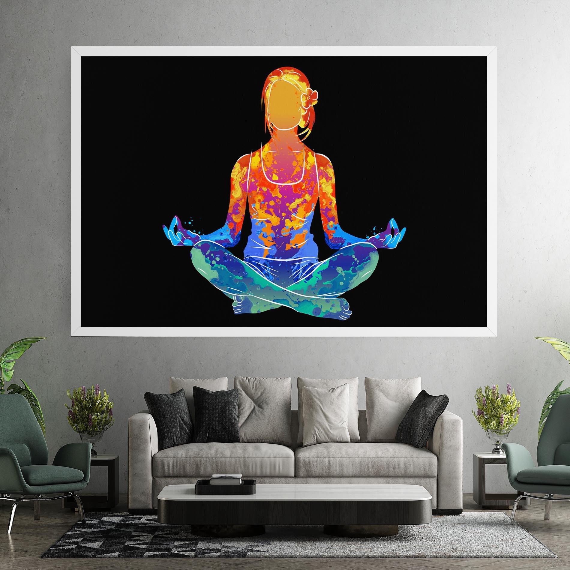 Leinwandbild Colorful Meditation mockup 7