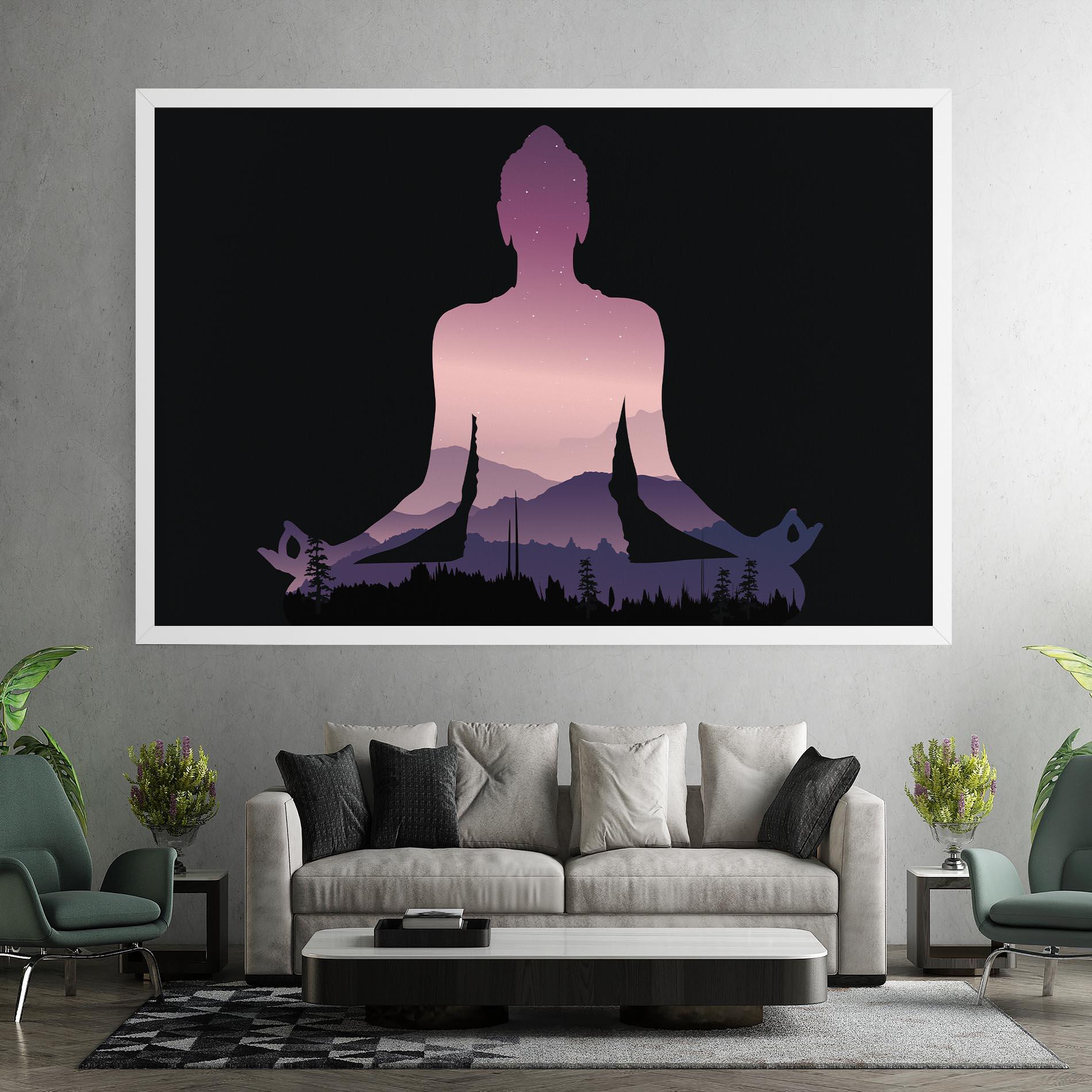 Leinwandbild Forest Star Yoga mockup 7