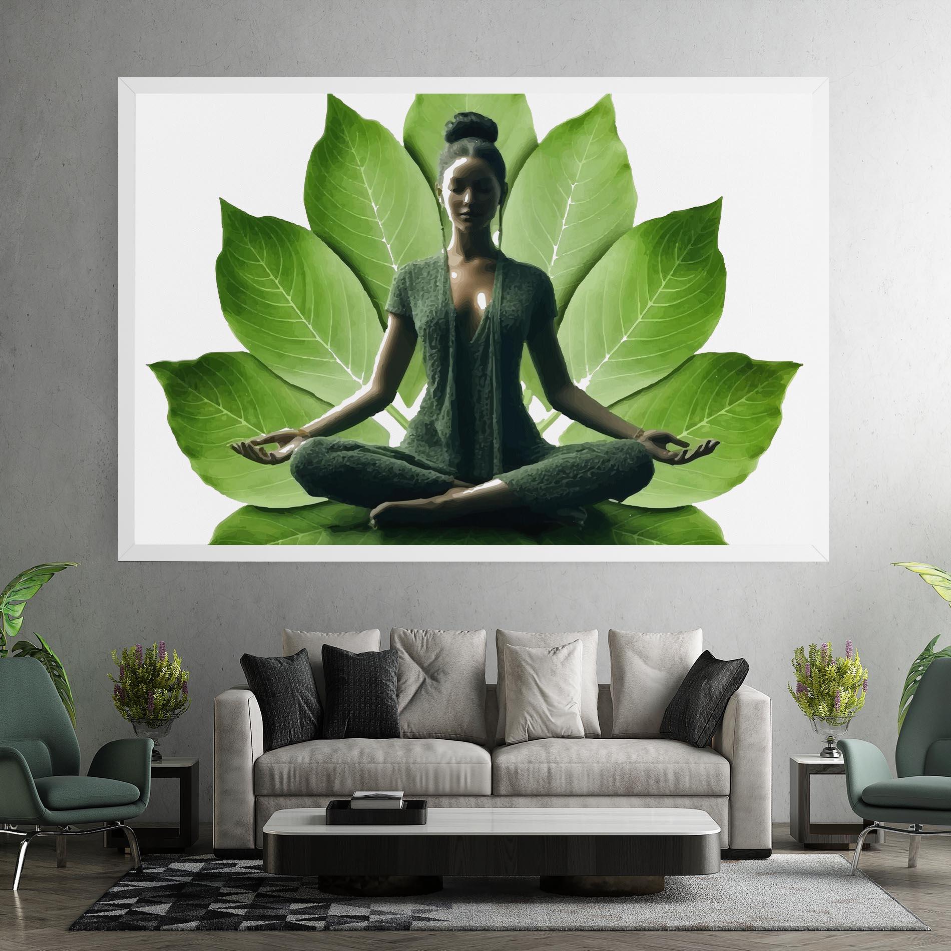 Leinwandbild Leaf Yoga mockup 7