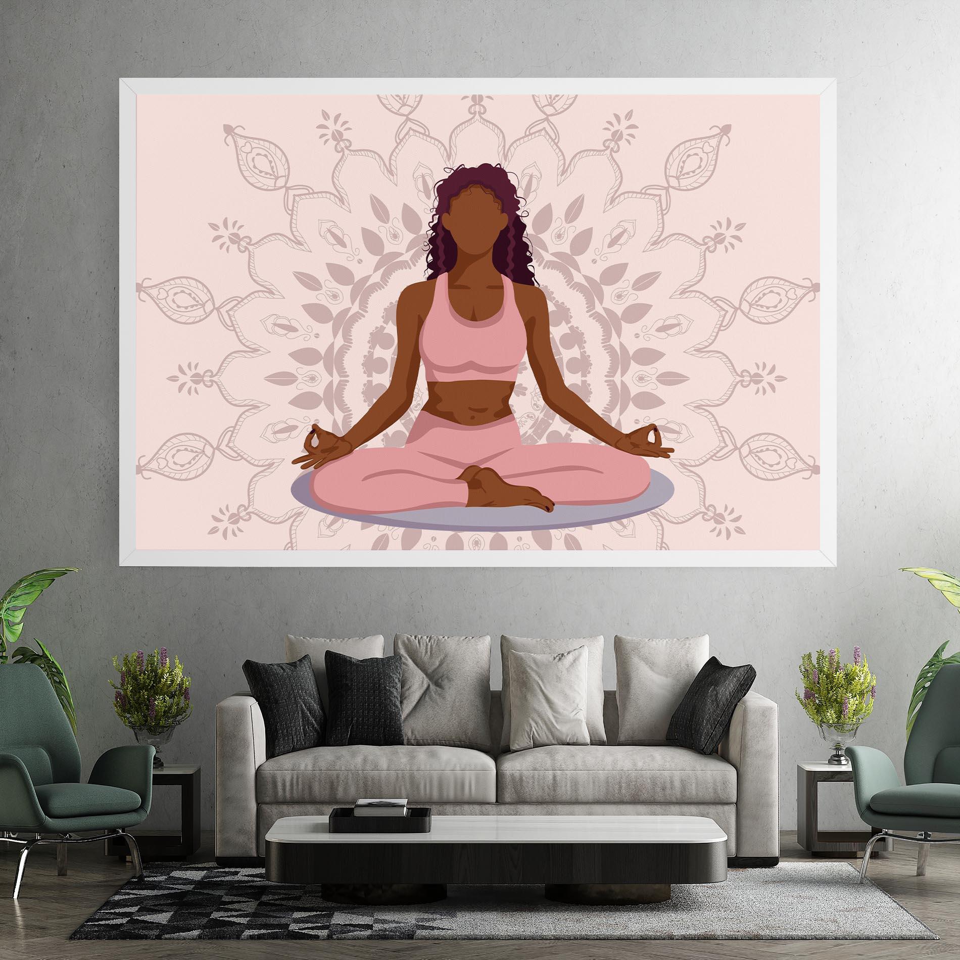 Leinwandbild Lotus Position mockup 7