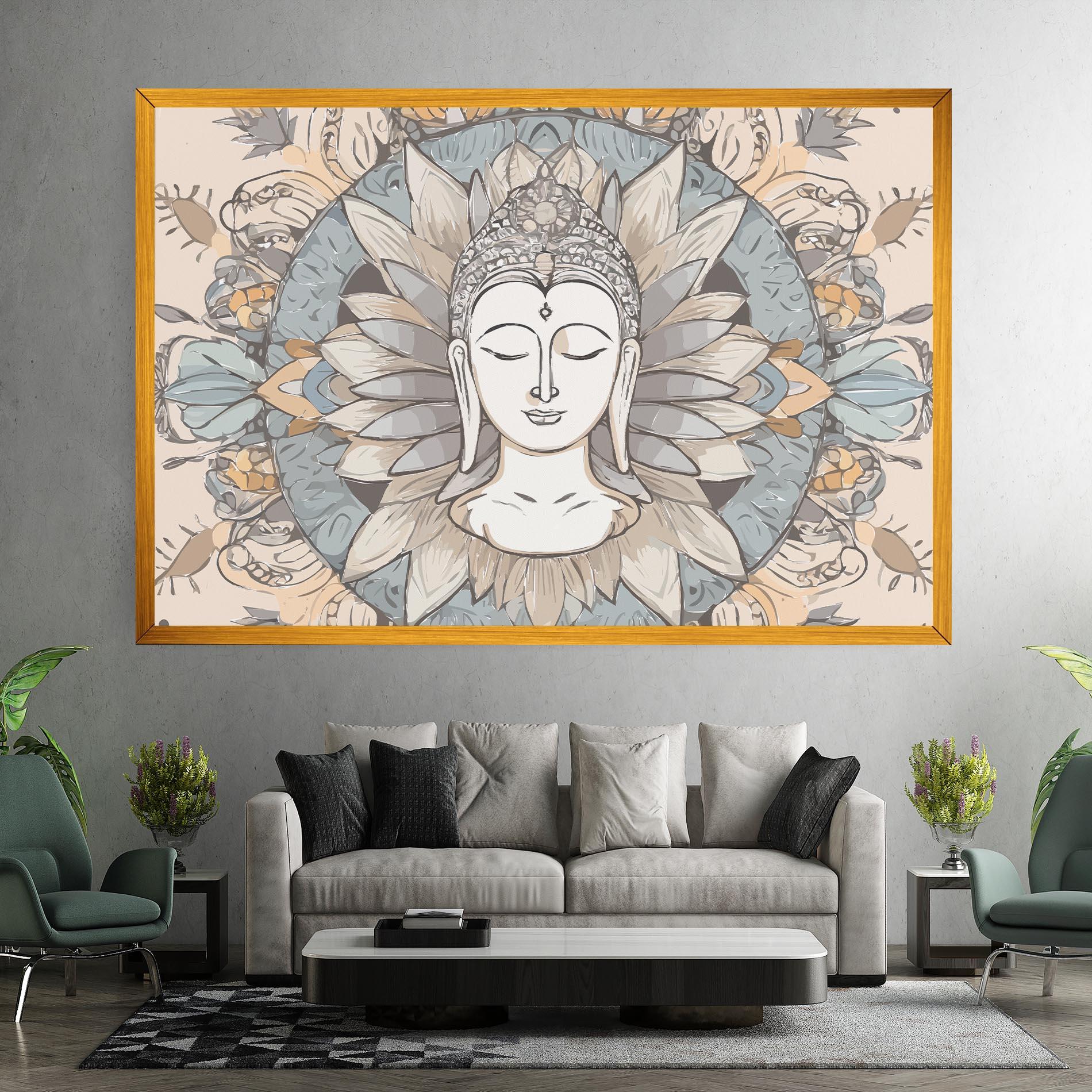 Leinwandbild Boho Element mockup 7