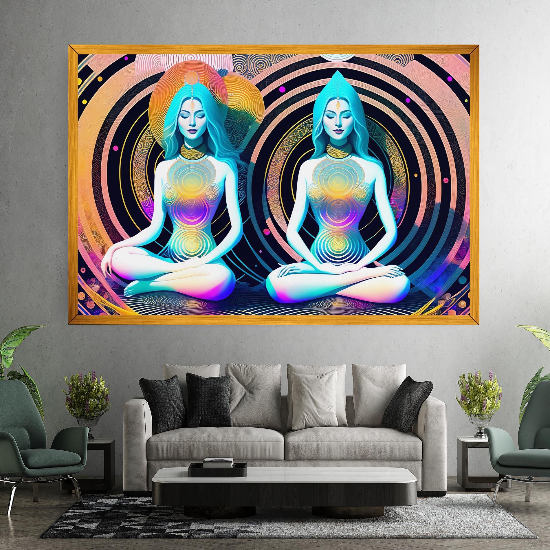 Leinwandbild Clolorful Illustrations mockup 7