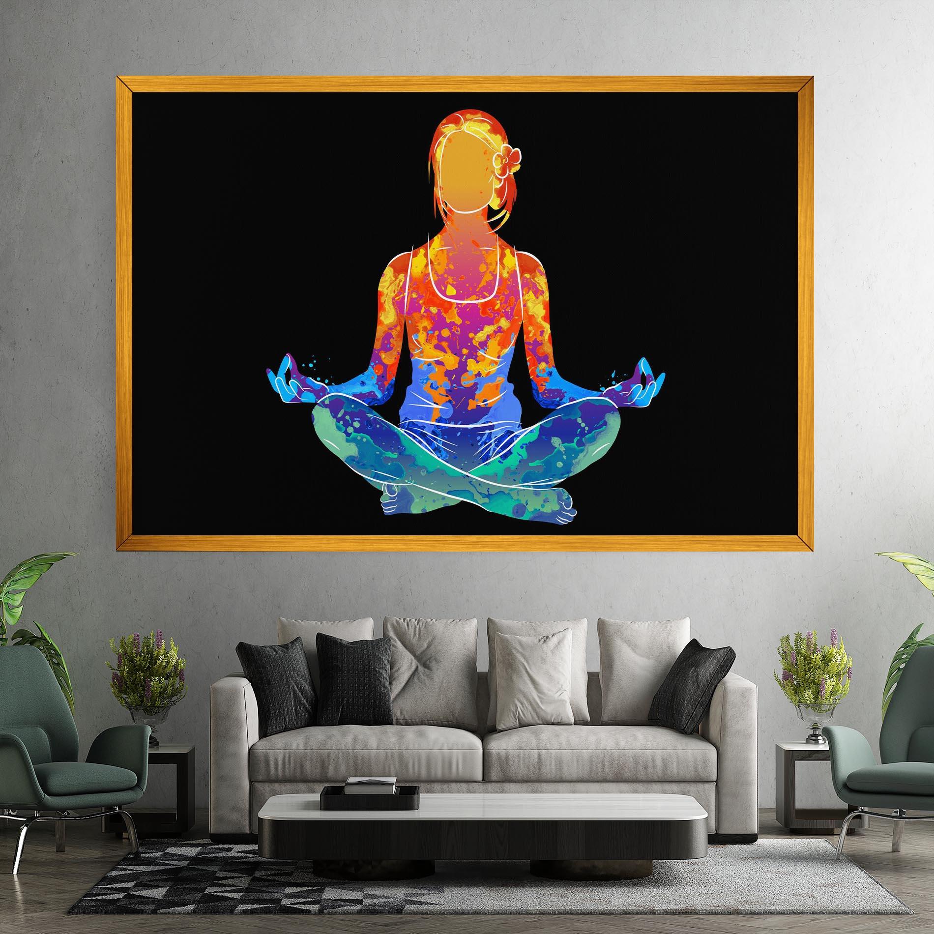 Leinwandbild Colorful Meditation mockup 7