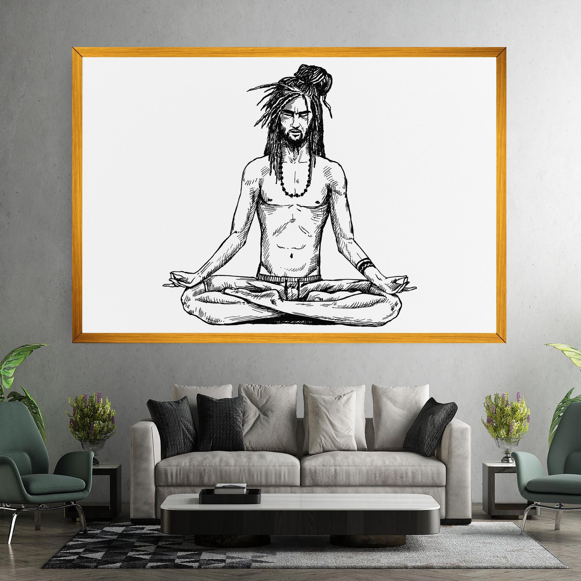 Leinwandbild Focused Meditation mockup 7