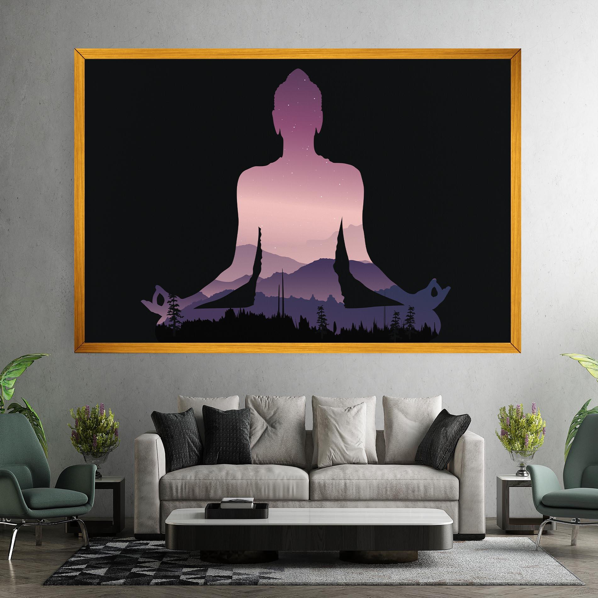 Leinwandbild Forest Star Yoga mockup 7