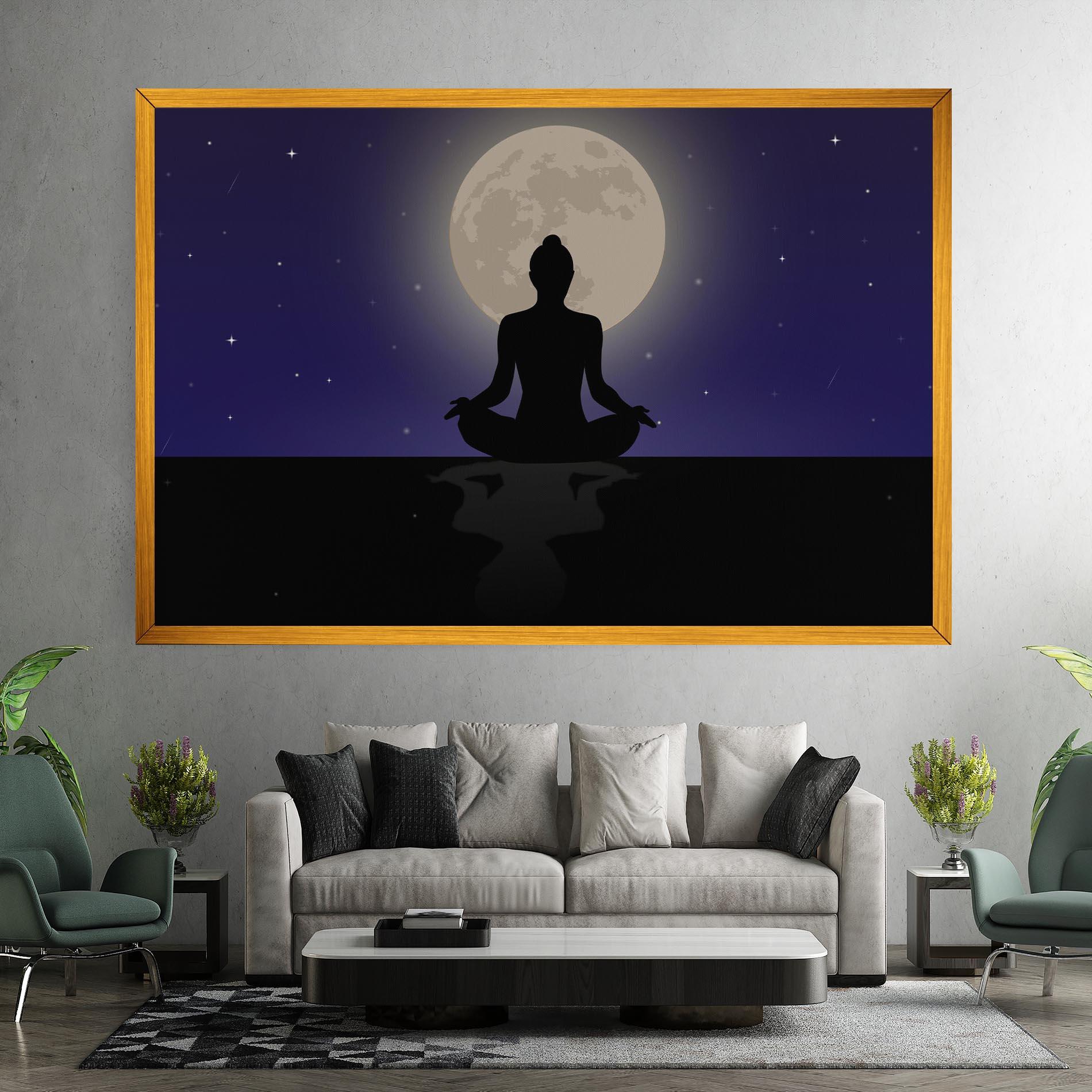 Leinwandbild Full Moon Yoga mockup 7