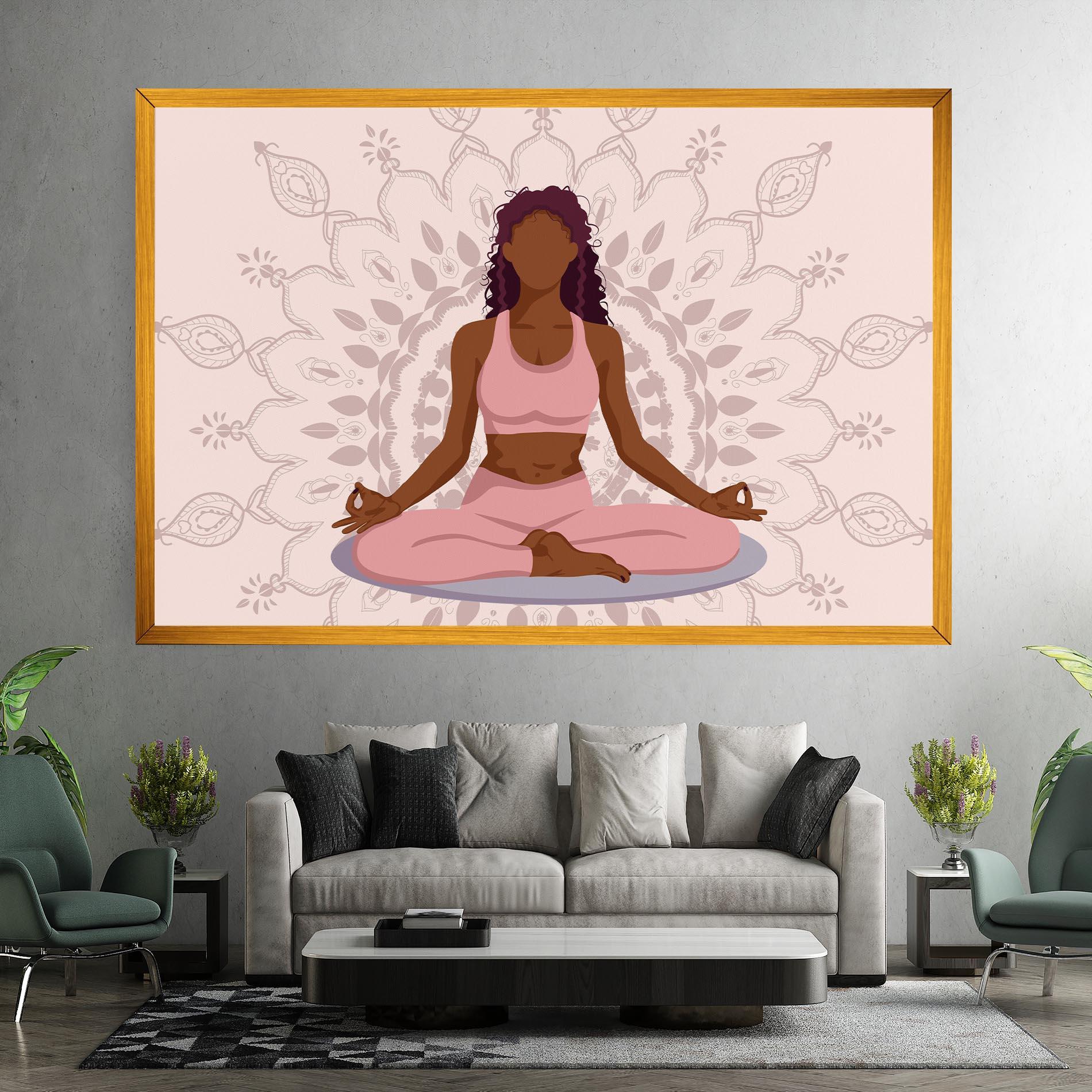 Leinwandbild Lotus Position mockup 7