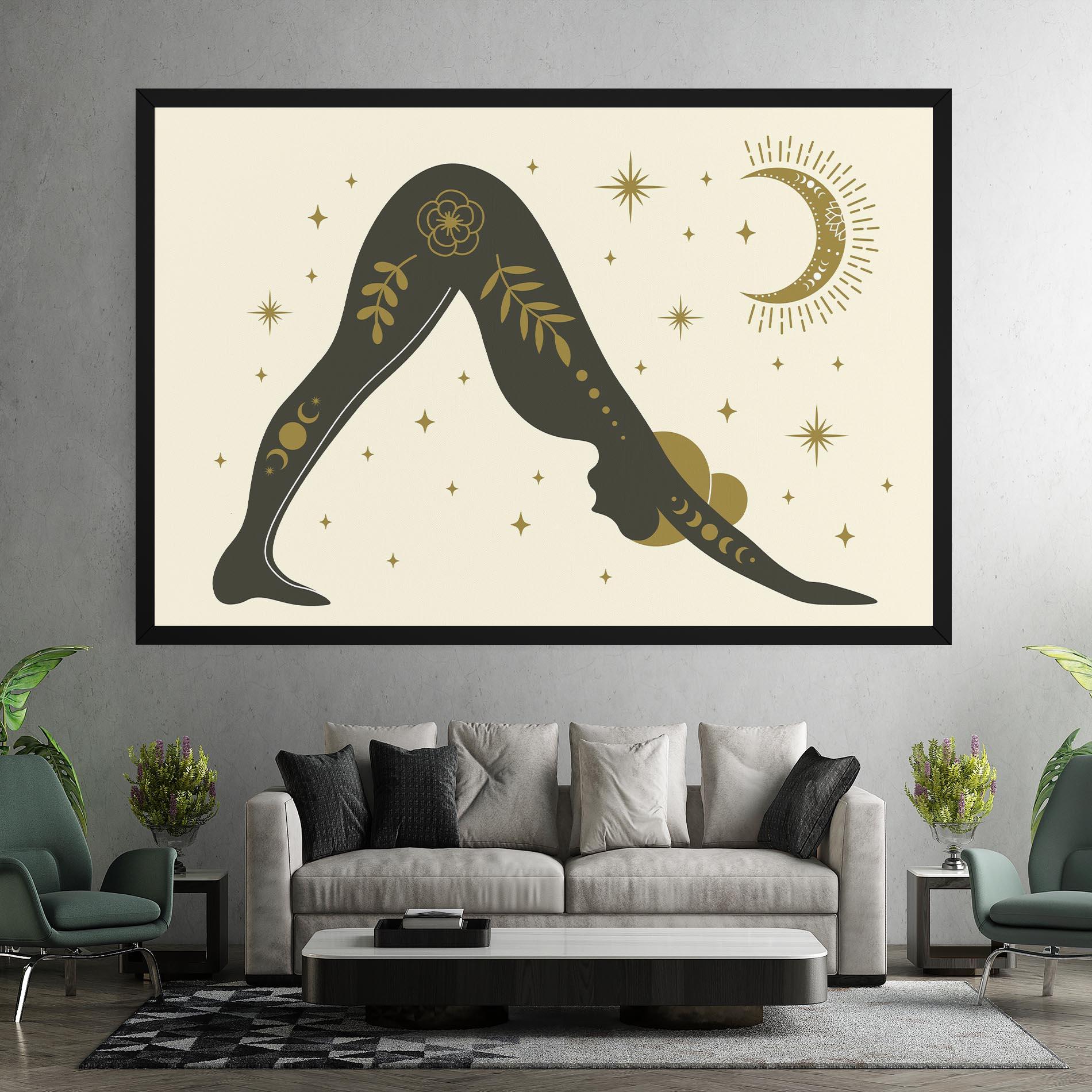 Leinwandbild Adho Mukha mockup 7