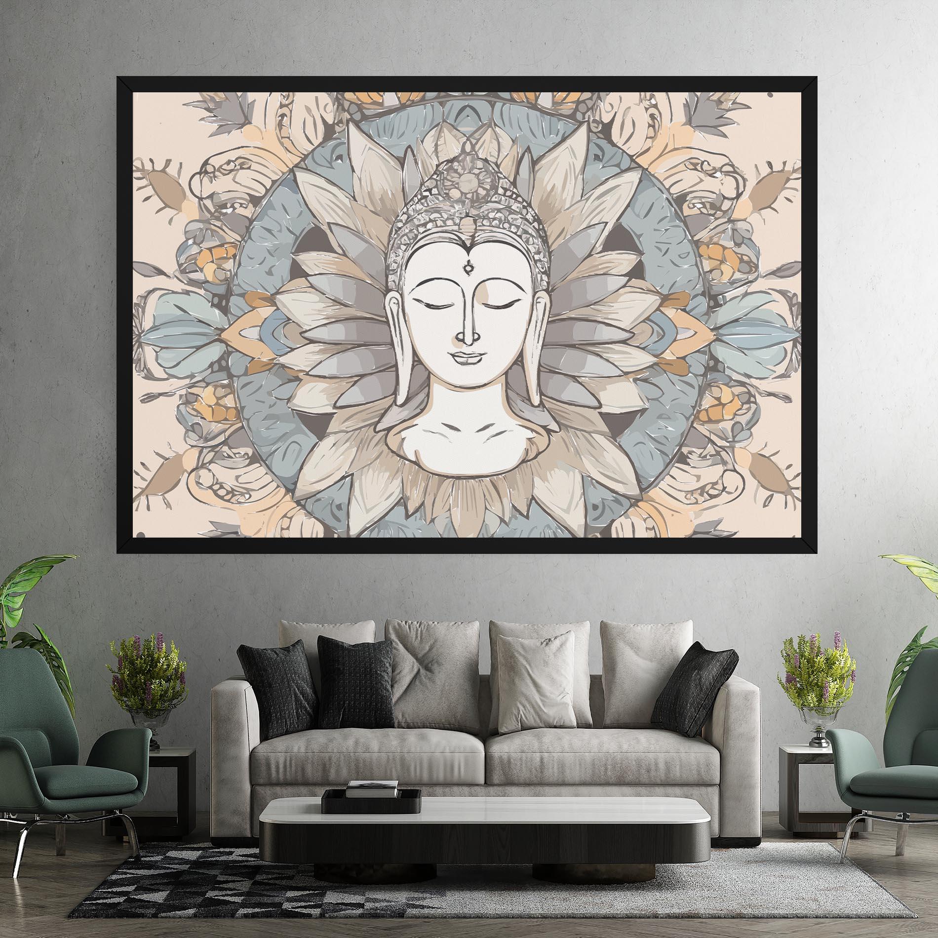 Leinwandbild Boho Element mockup 7