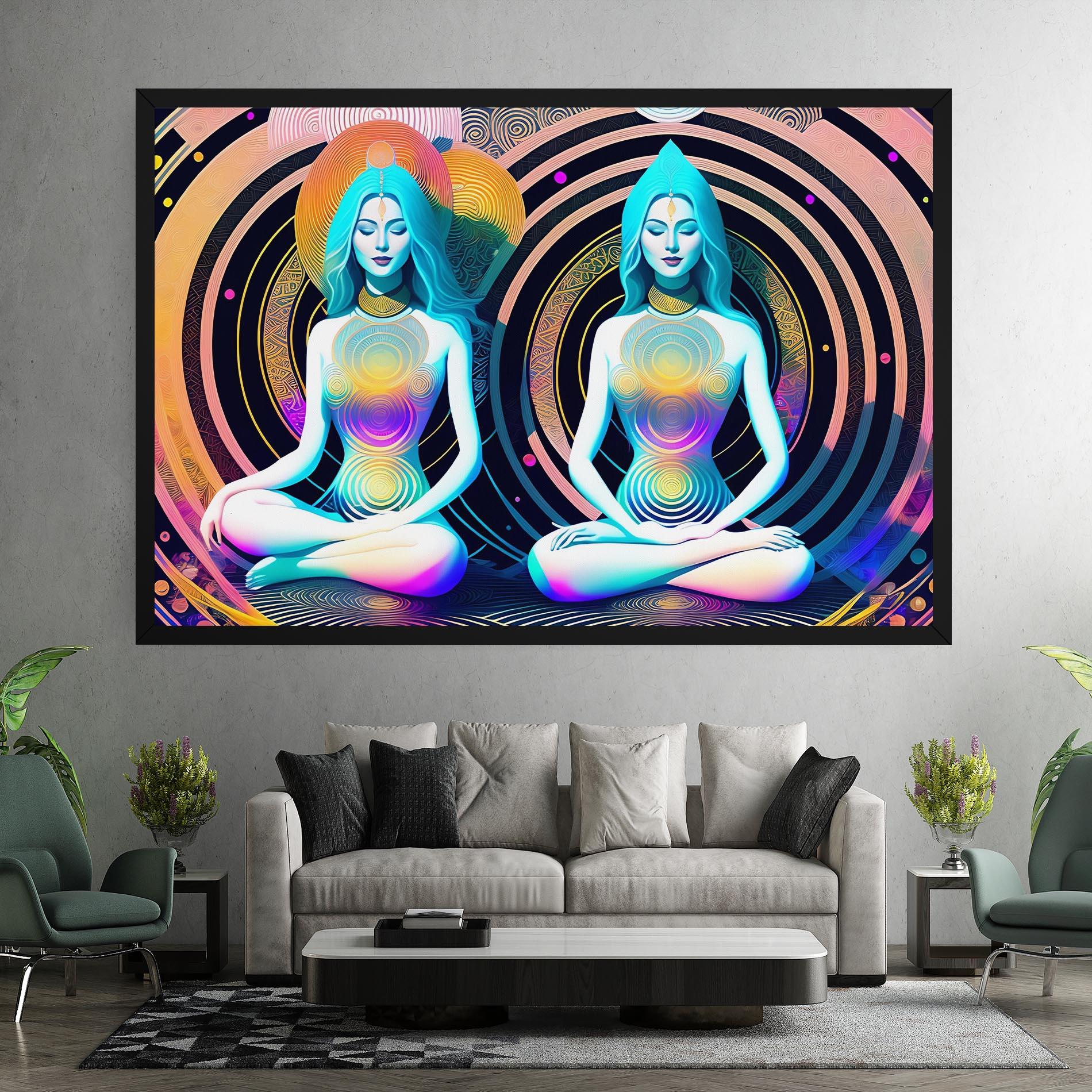 Leinwandbild Clolorful Illustrations mockup 7