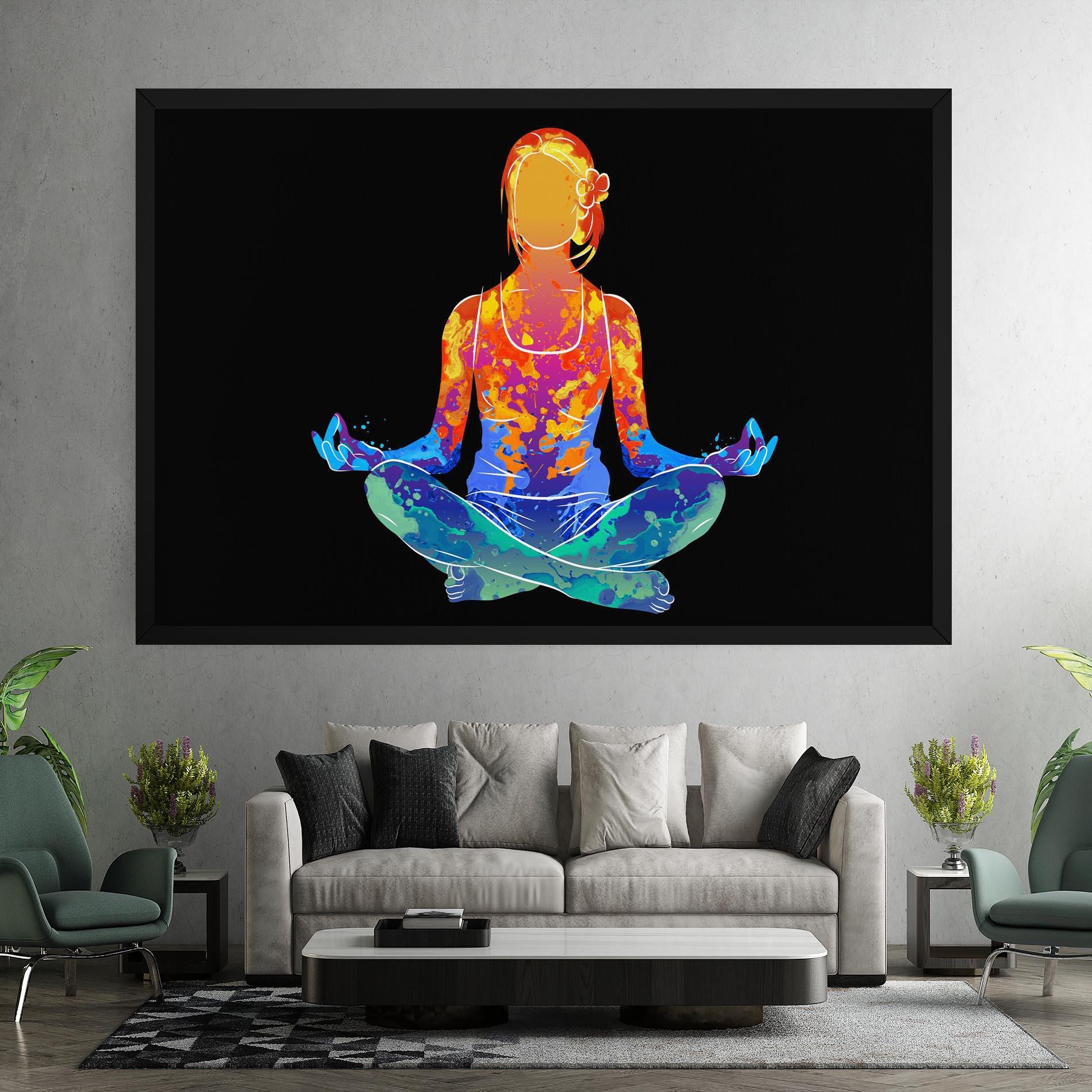 Leinwandbild Colorful Meditation mockup 7