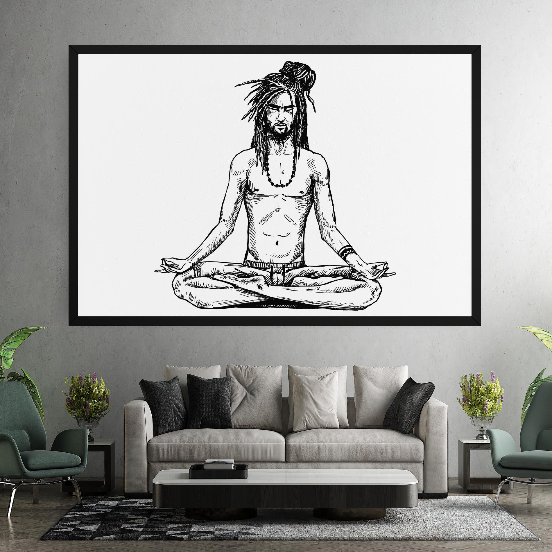 Leinwandbild Focused Meditation mockup 7