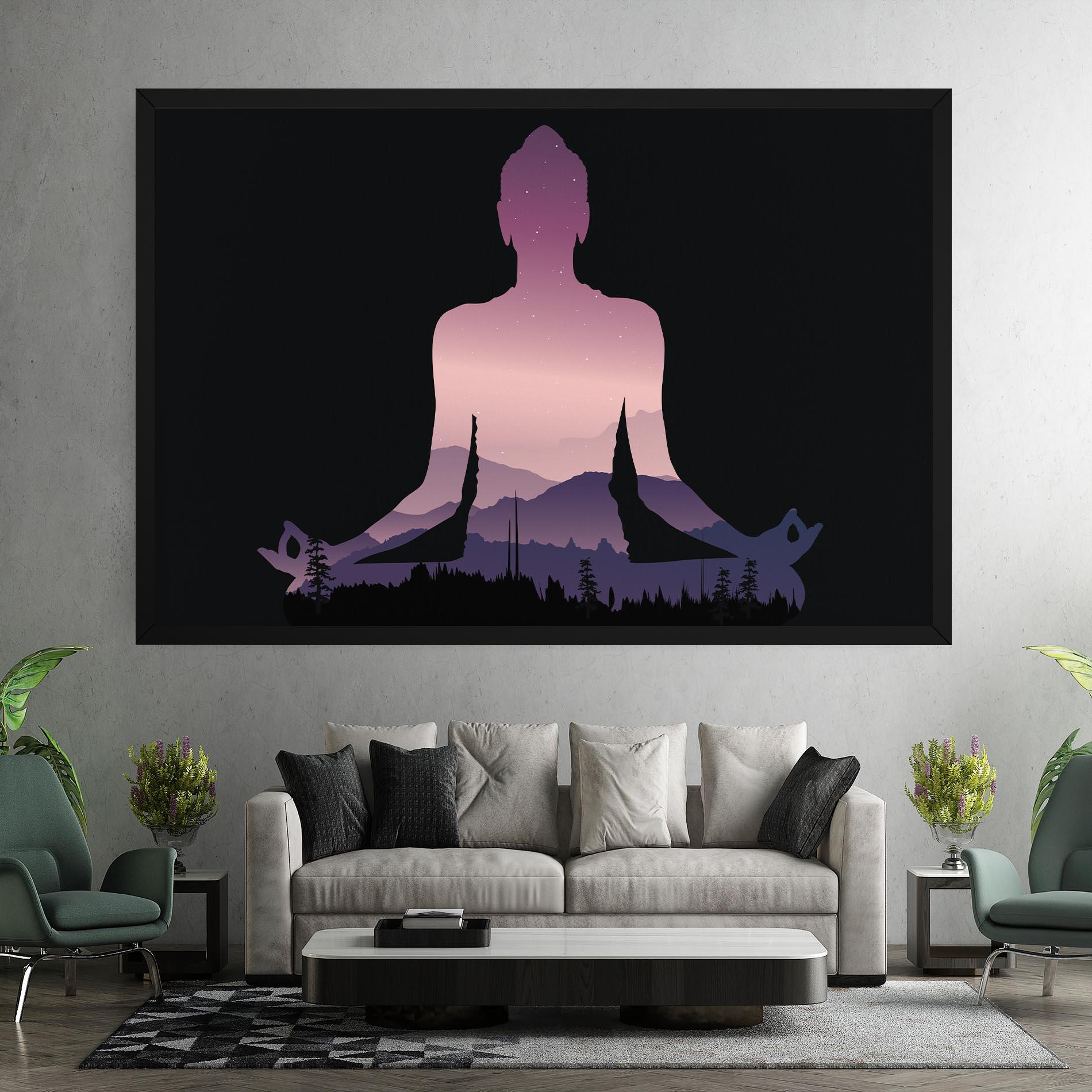 Leinwandbild Forest Star Yoga mockup 7