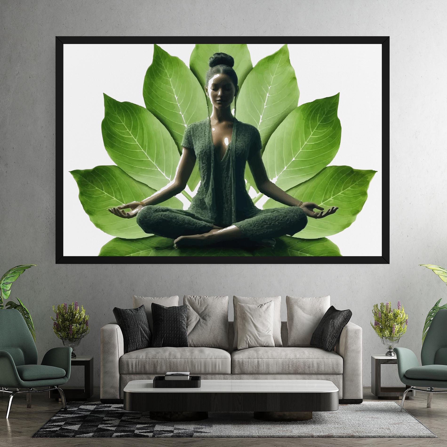 Leinwandbild Leaf Yoga mockup 7
