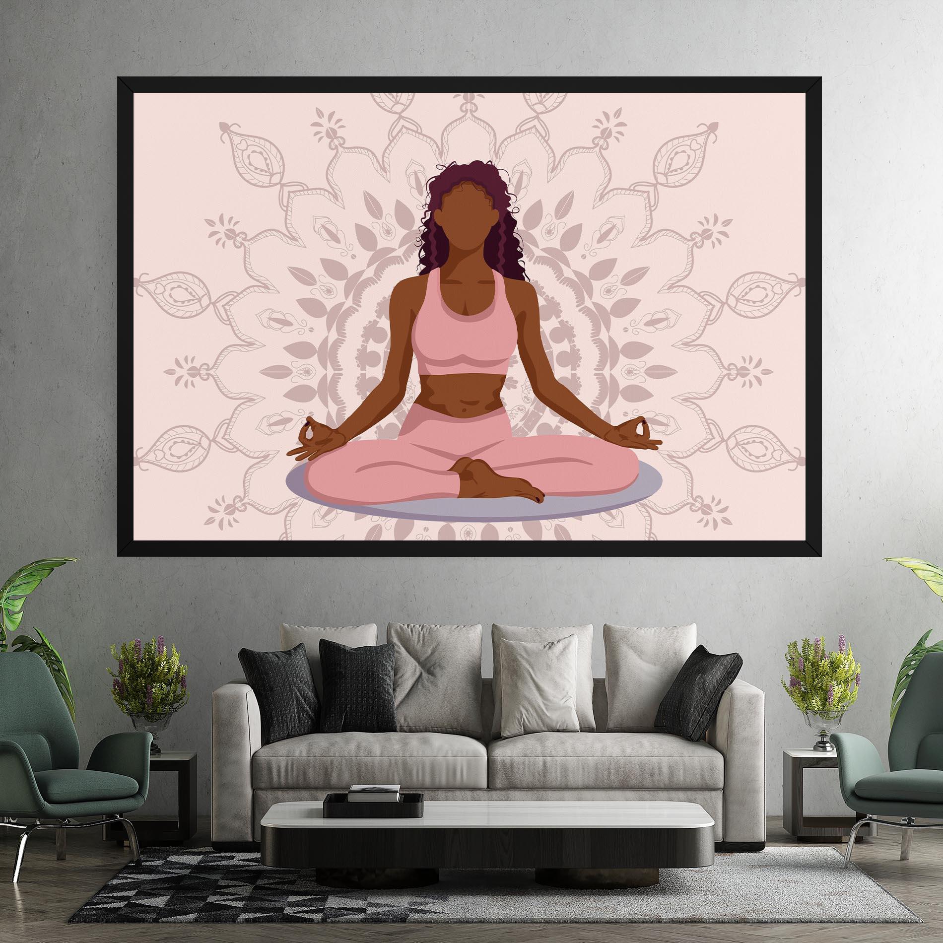 Leinwandbild Lotus Position mockup 7