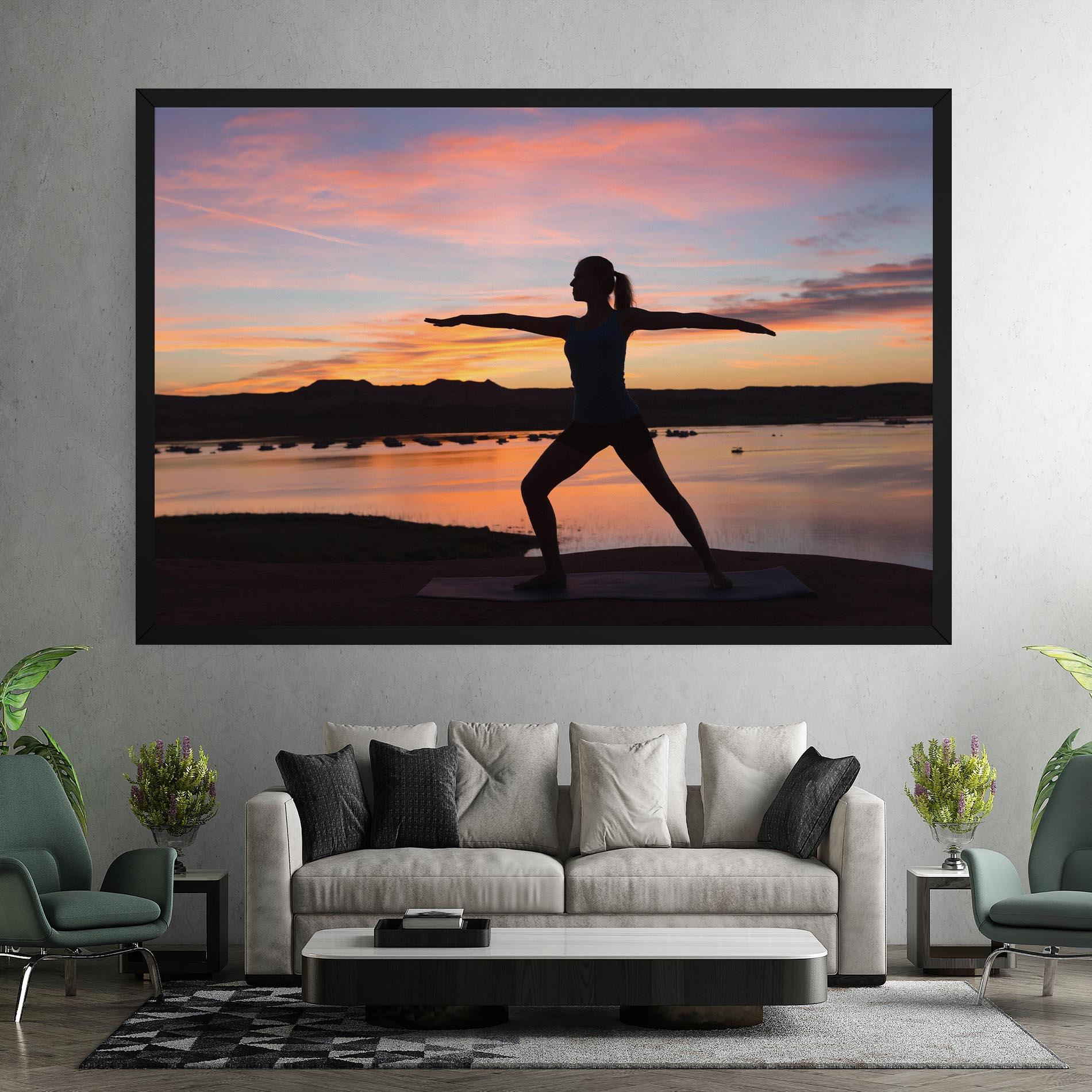 Leinwandbild Morning Yoga mockup 7