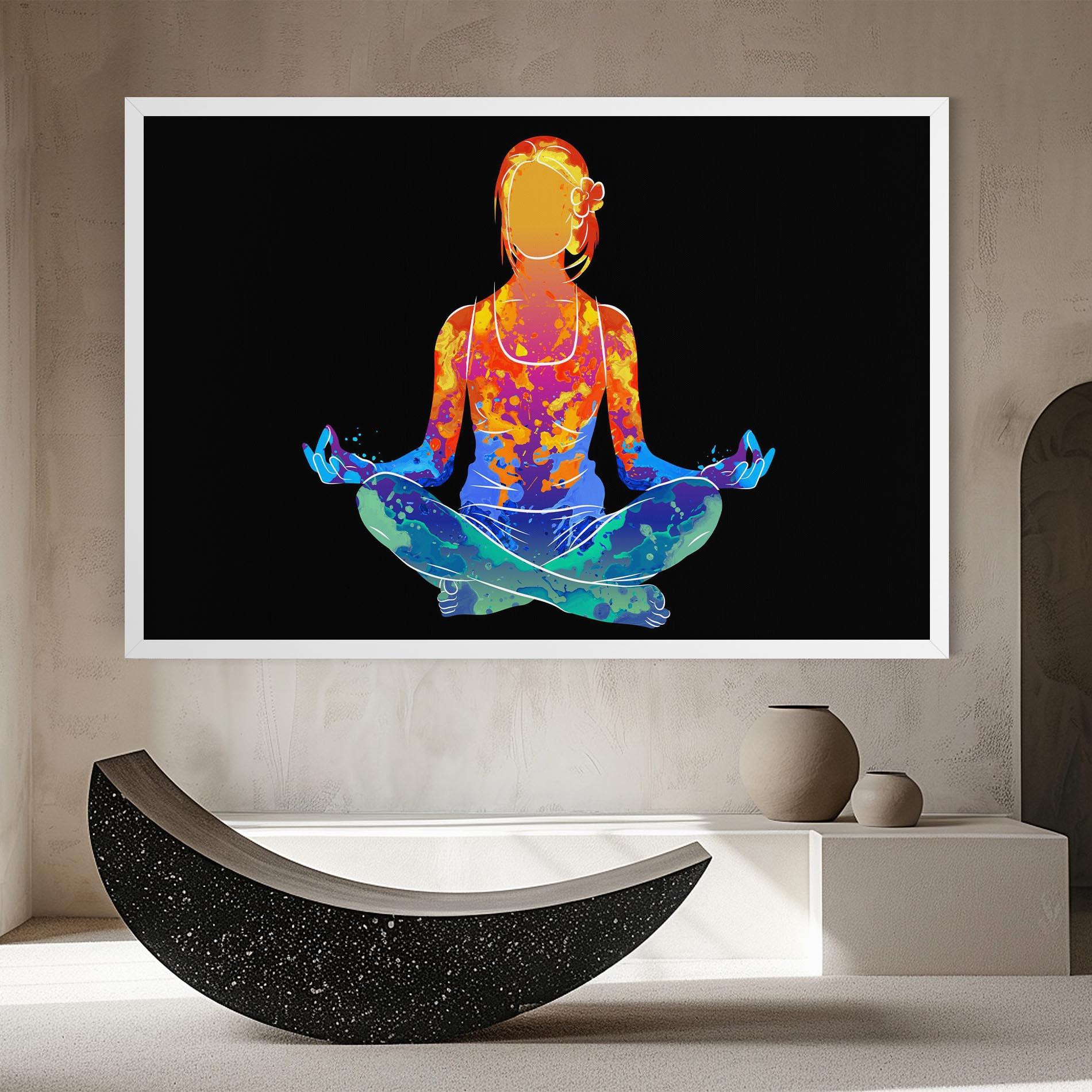 Leinwandbild Colorful Meditation mockup 8