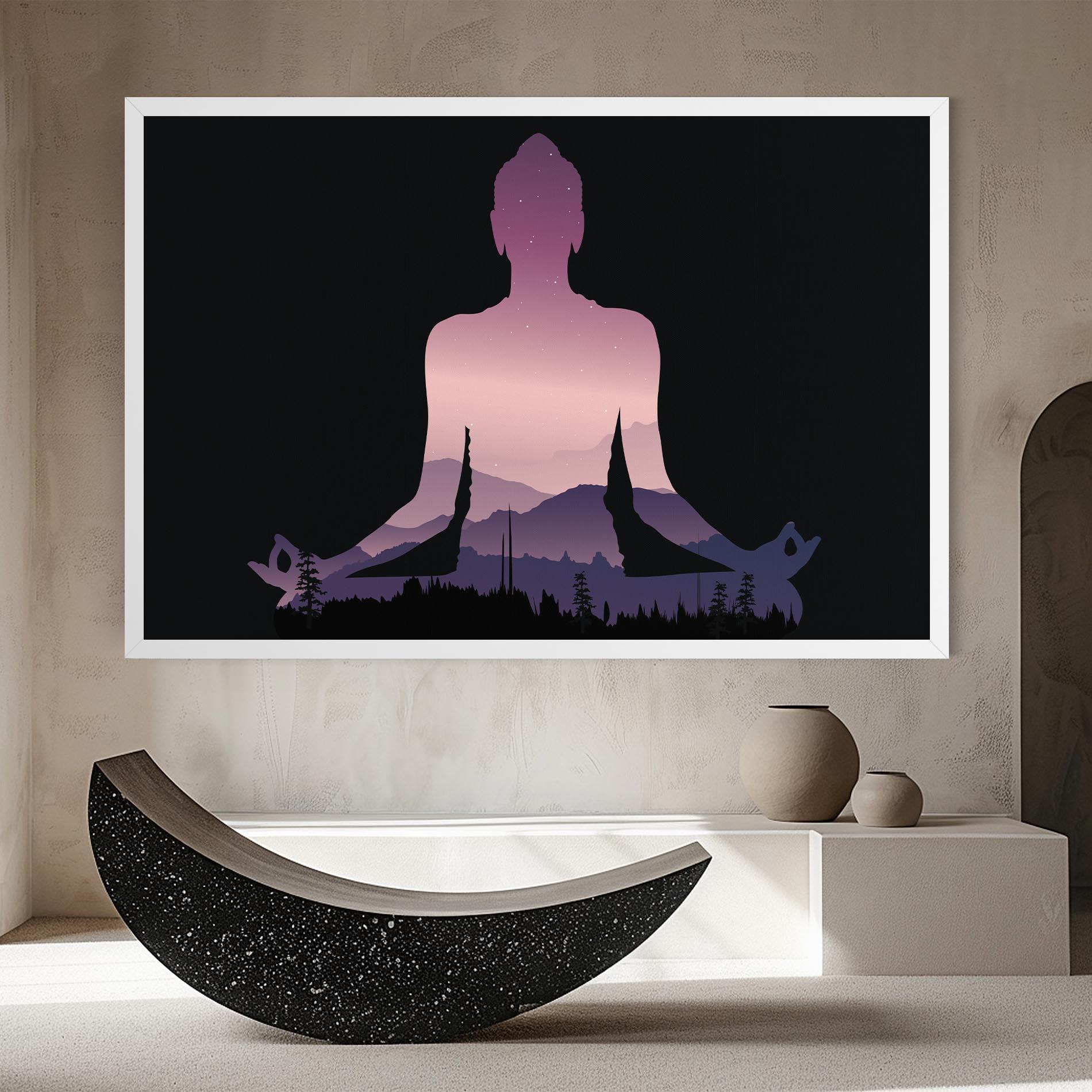 Leinwandbild Forest Star Yoga mockup 8