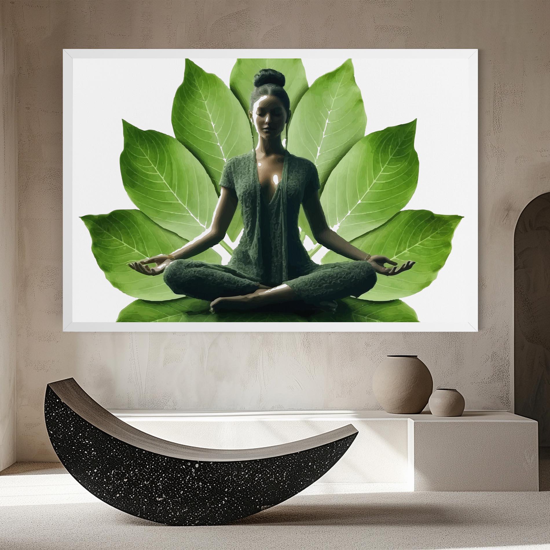 Leinwandbild Leaf Yoga mockup 8