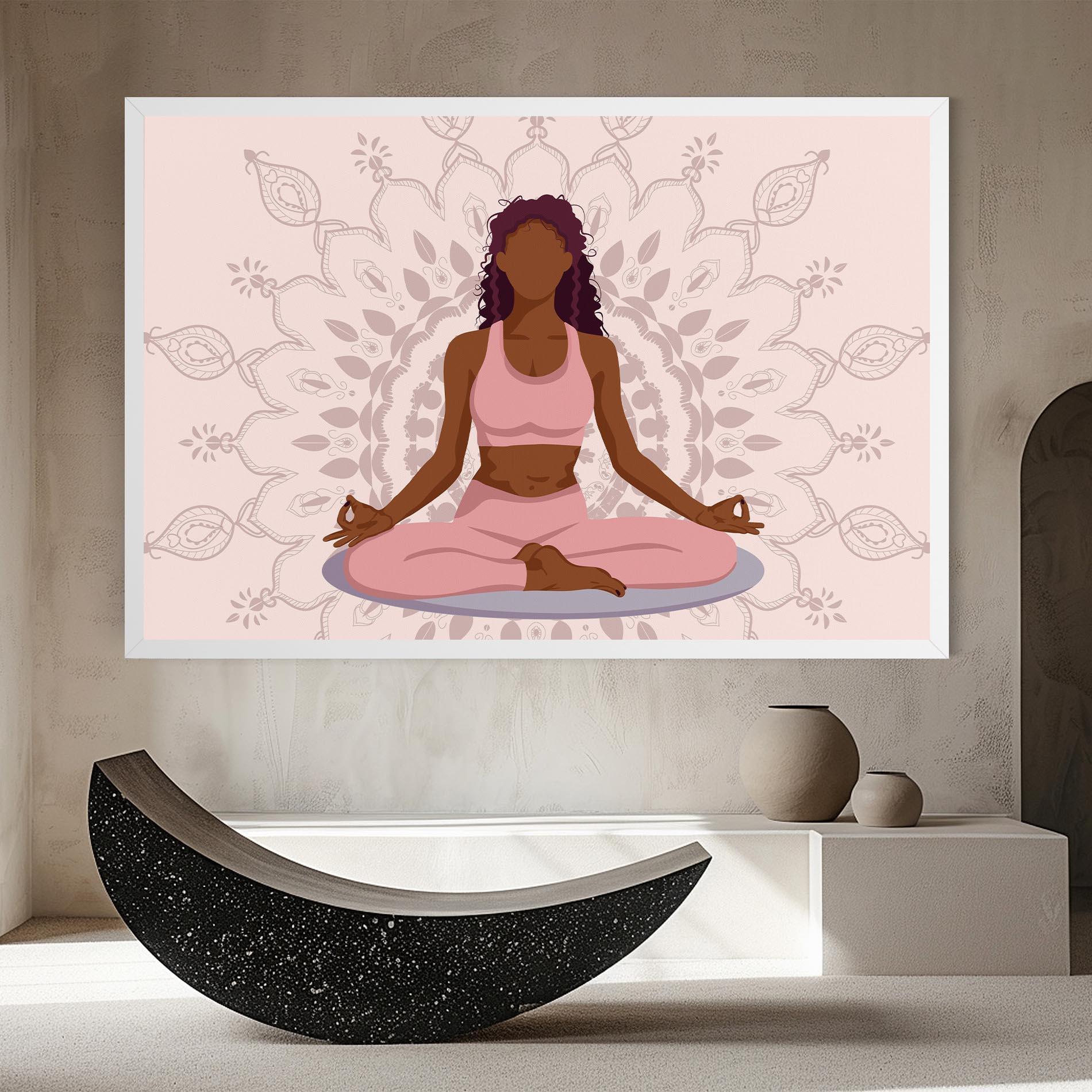 Leinwandbild Lotus Position mockup 8