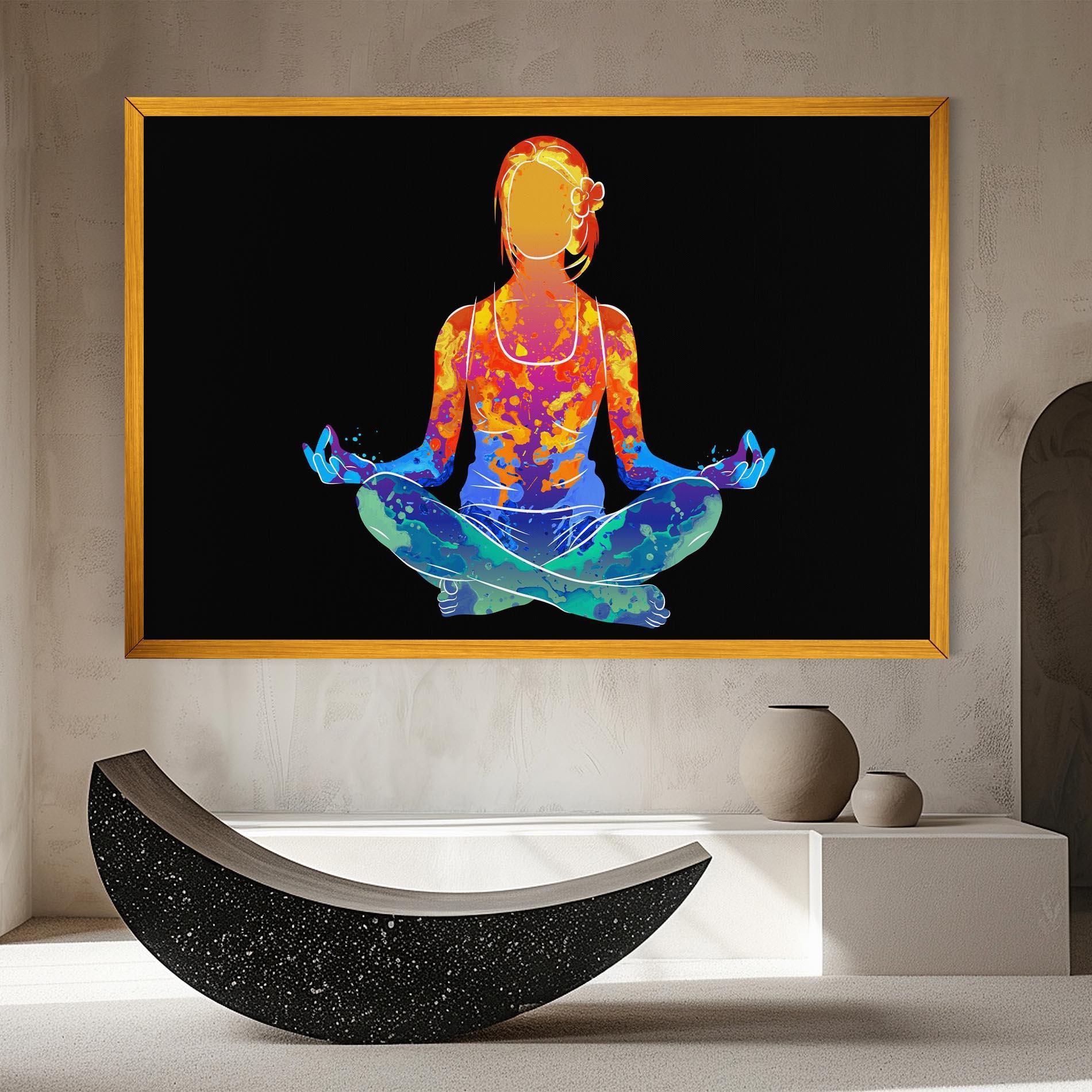Leinwandbild Colorful Meditation mockup 8