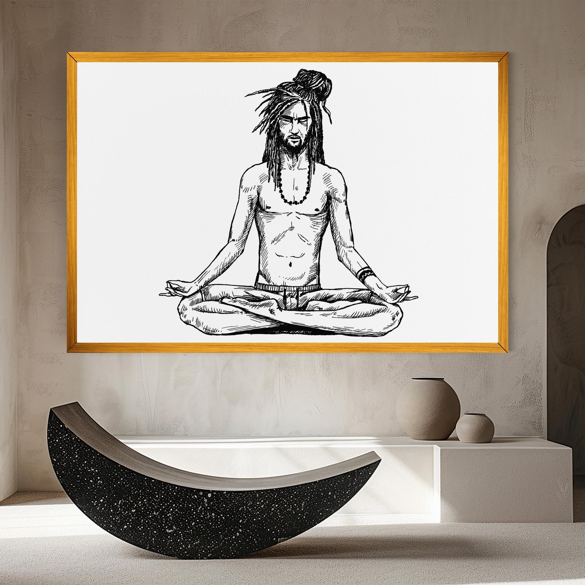 Leinwandbild Focused Meditation mockup 8