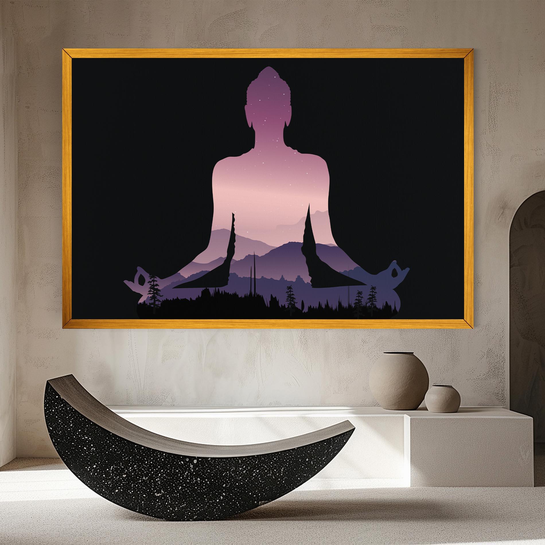 Leinwandbild Forest Star Yoga mockup 8