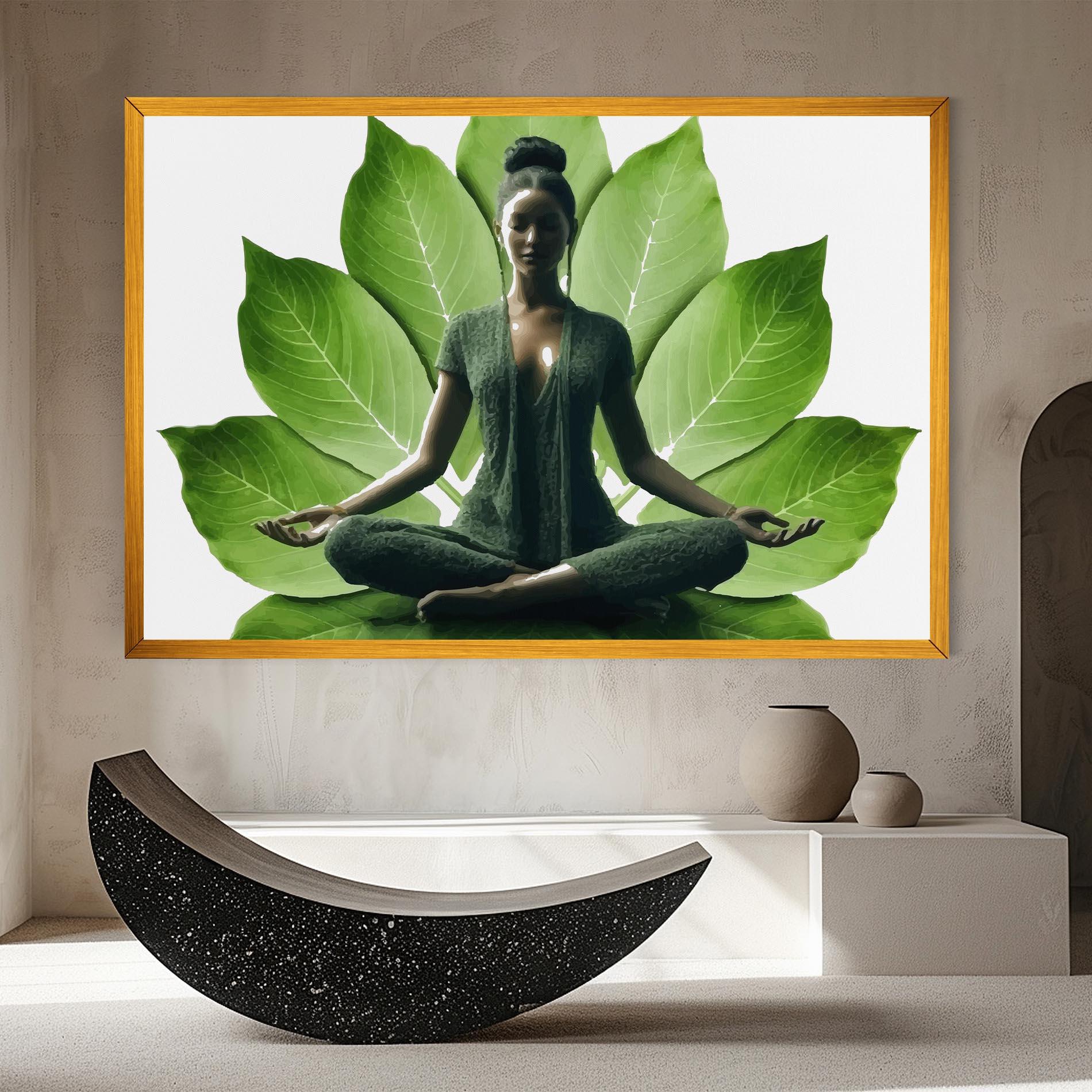 Leinwandbild Leaf Yoga mockup 8