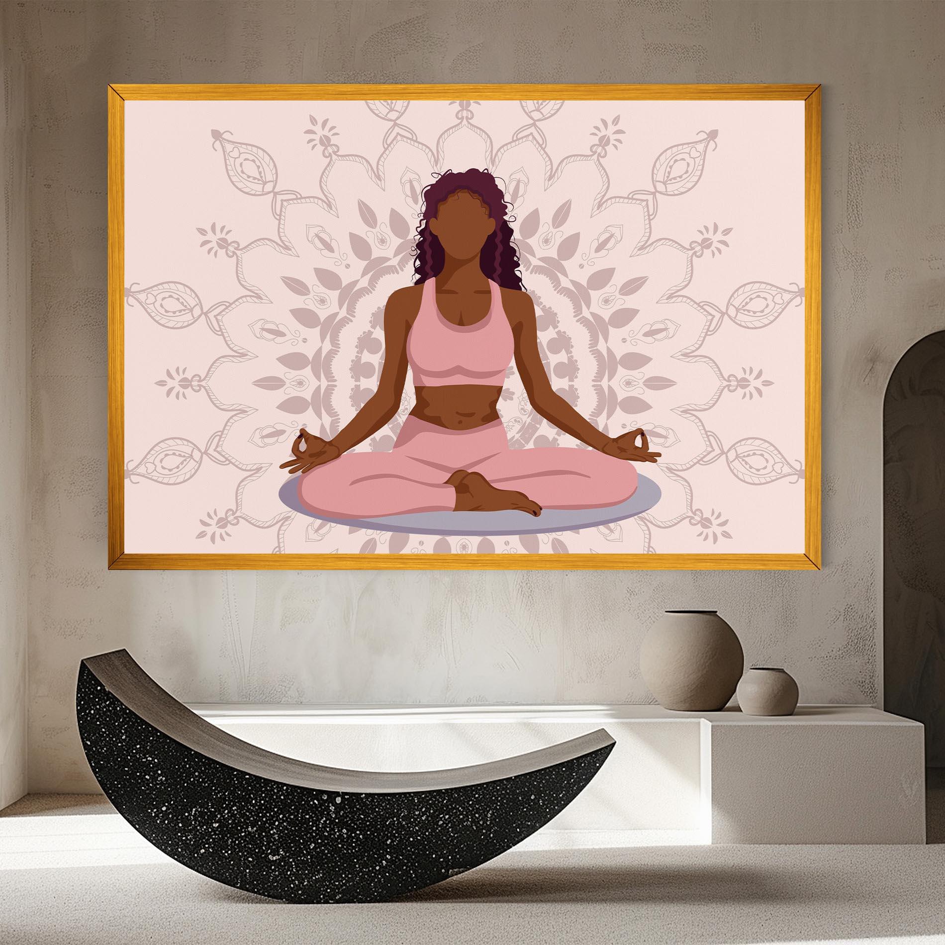 Leinwandbild Lotus Position mockup 8