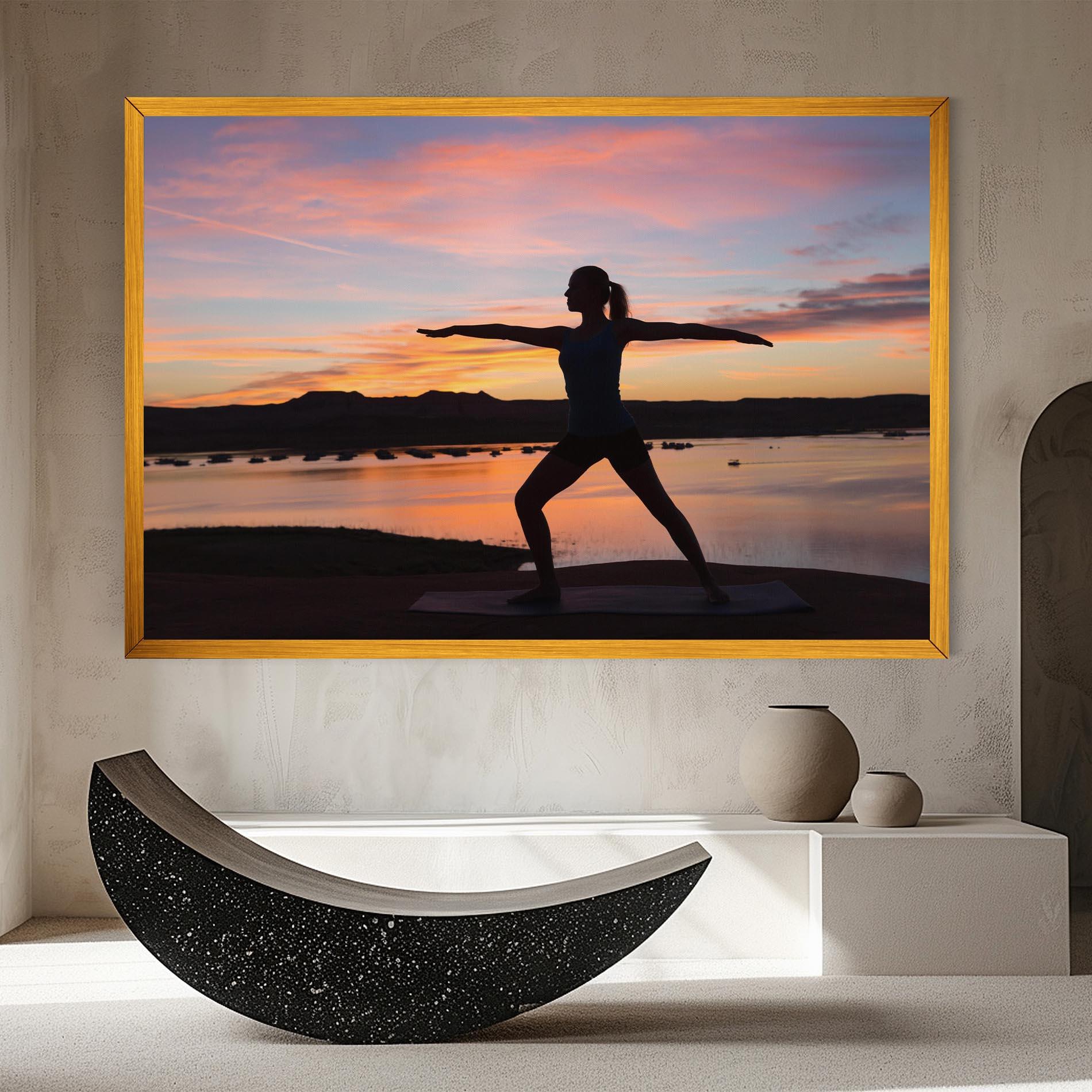 Leinwandbild Morning Yoga mockup 8