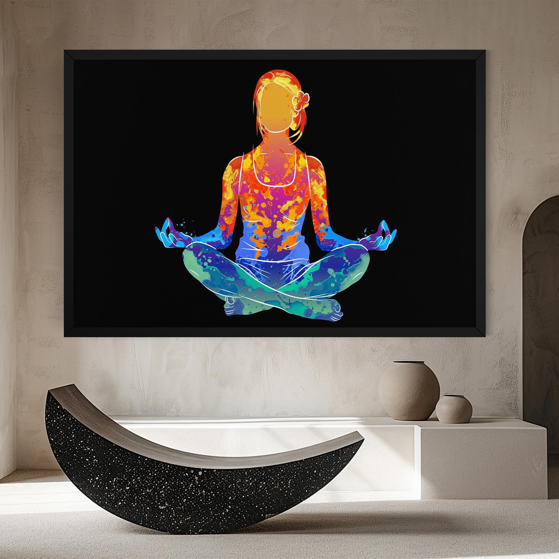 Leinwandbild Colorful Meditation mockup 8