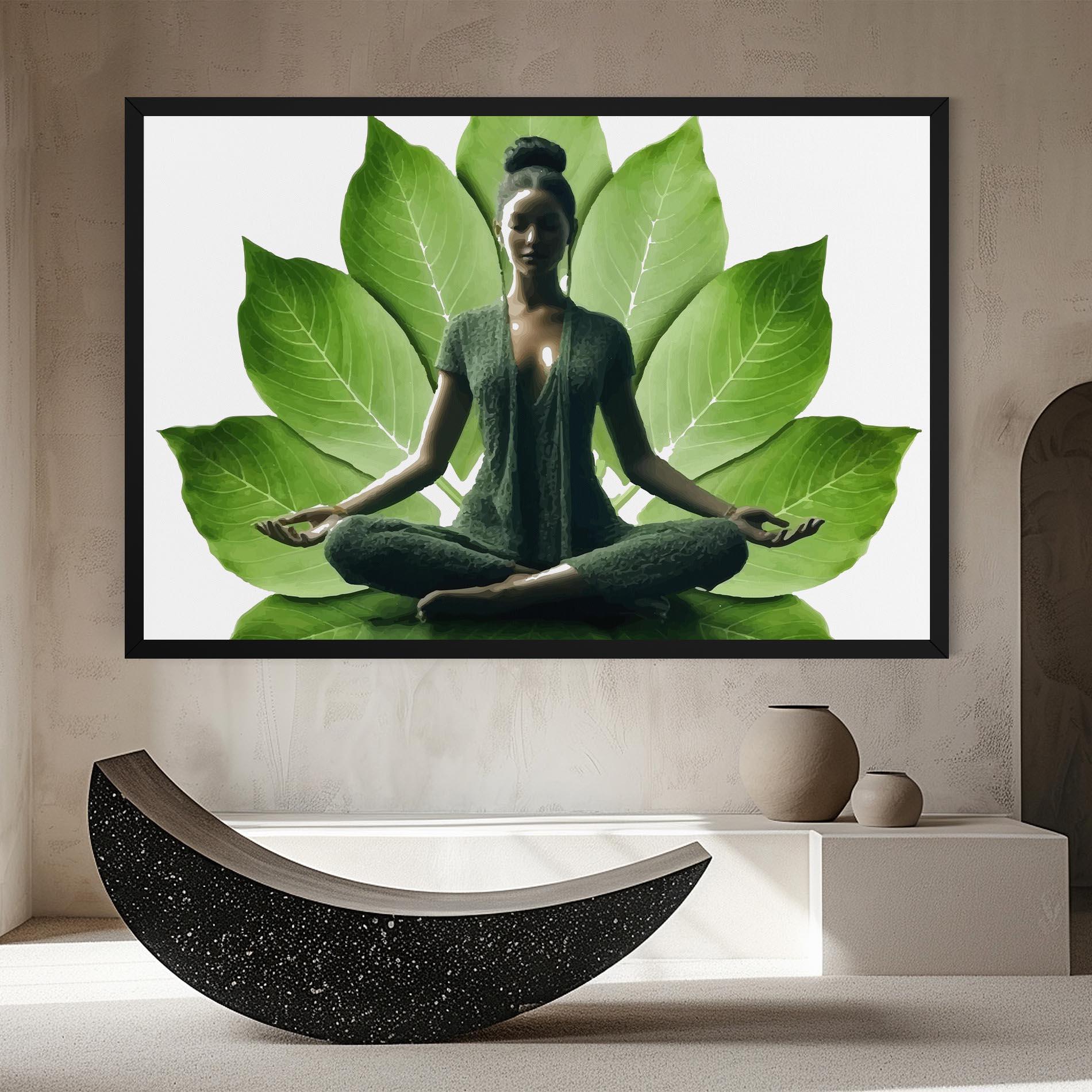 Leinwandbild Leaf Yoga mockup 8