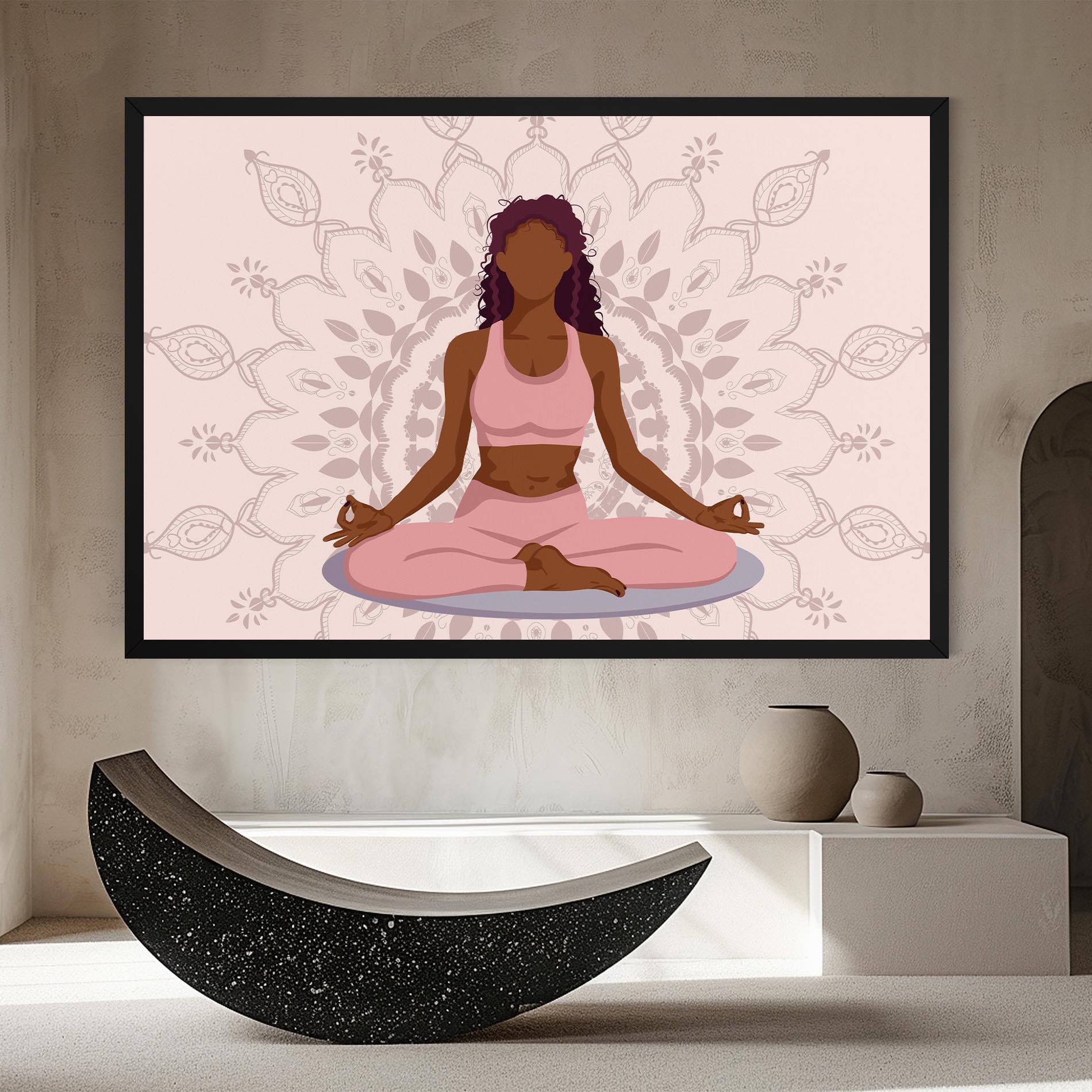 Leinwandbild Lotus Position mockup 8