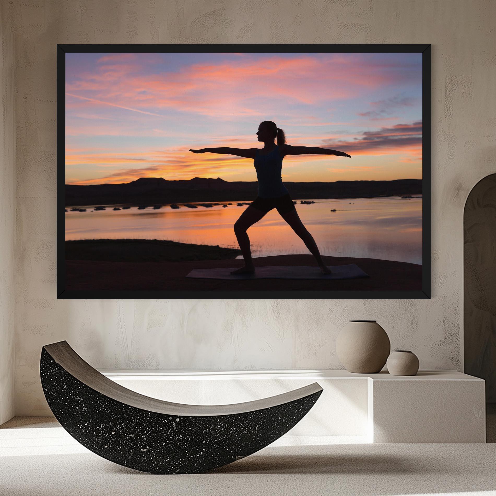 Leinwandbild Morning Yoga mockup 8